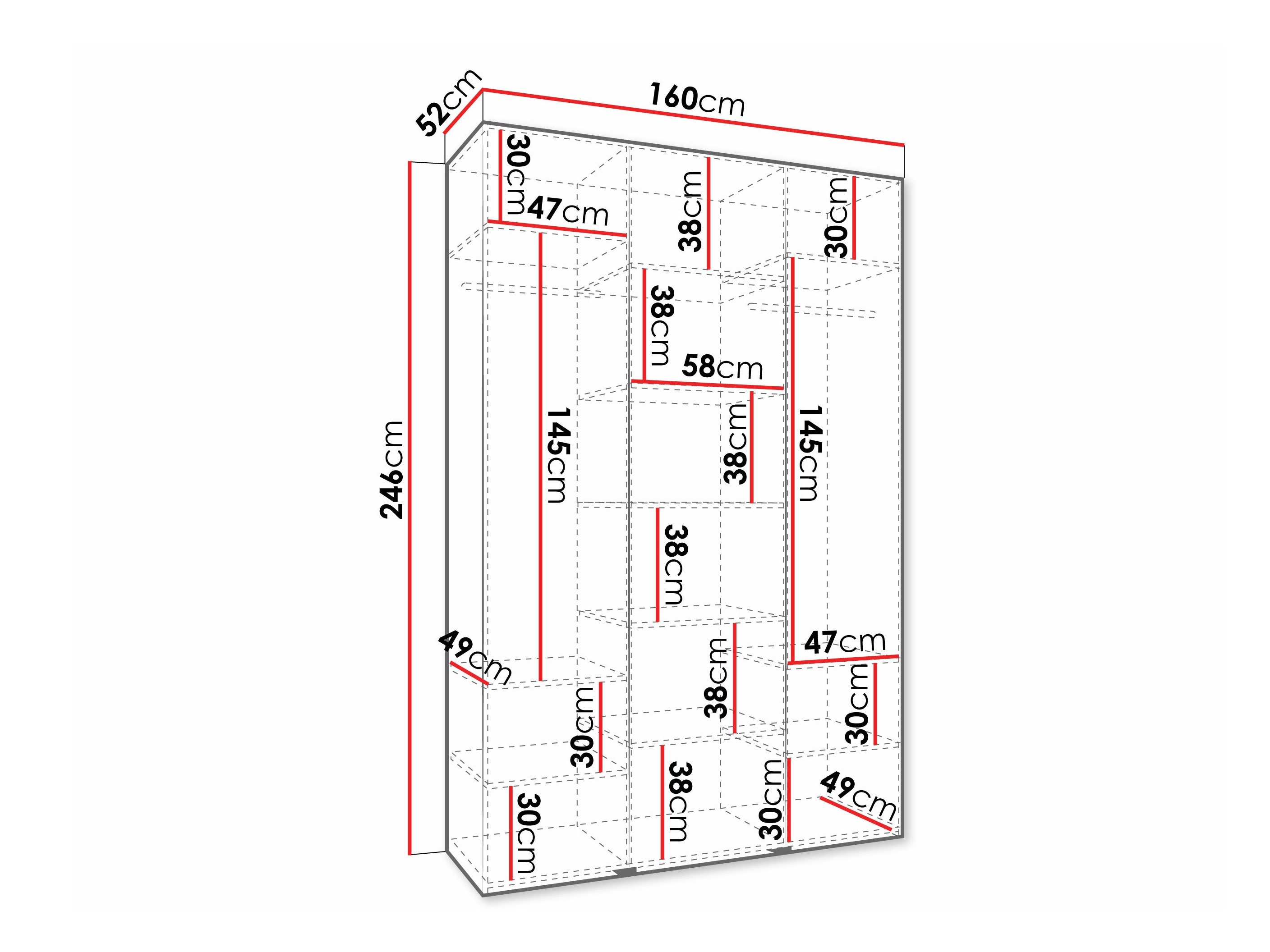 Armoire Hartford 571 (Cachemire)