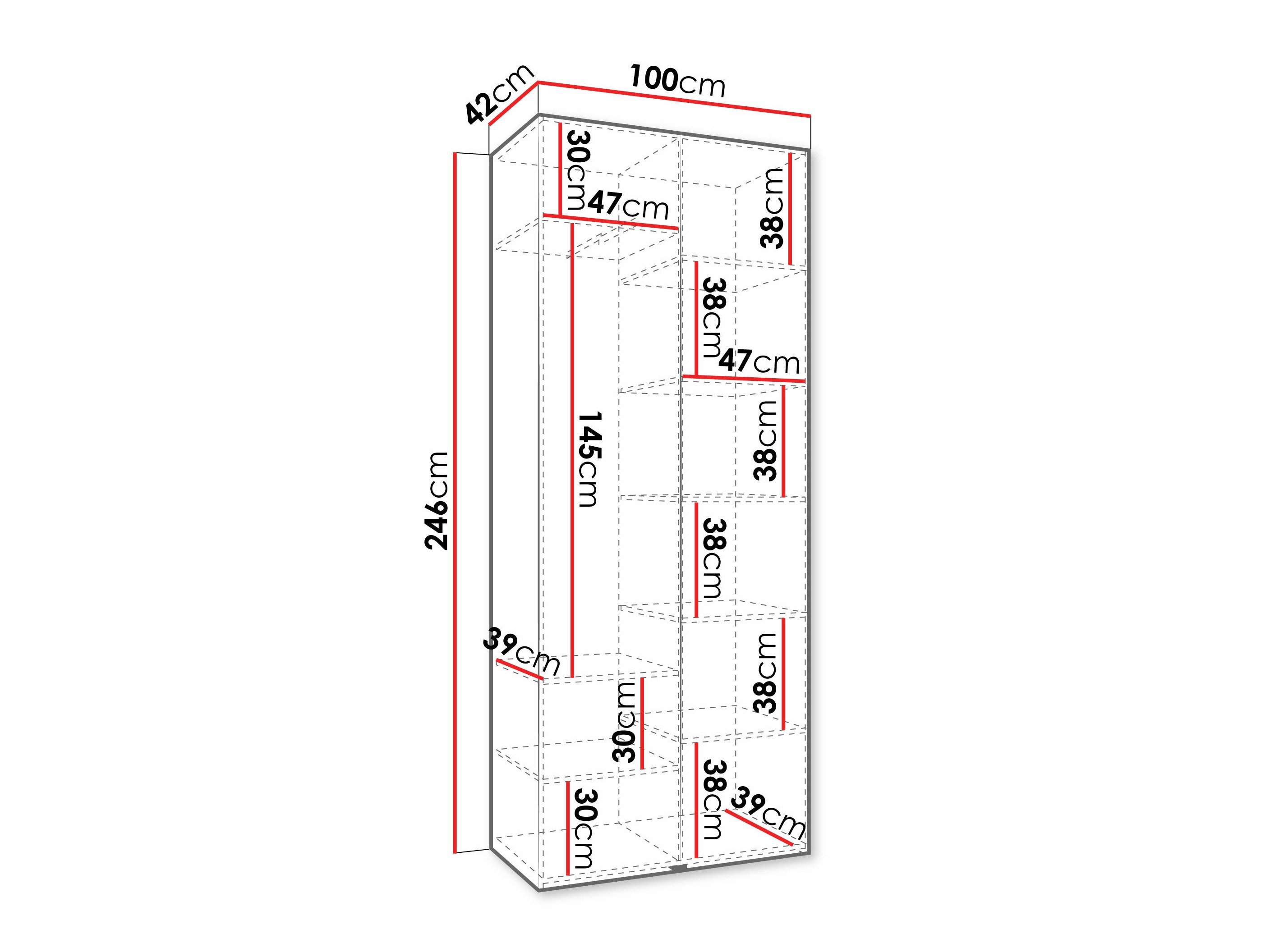 Armoire Hartford 572 (Cachemire)