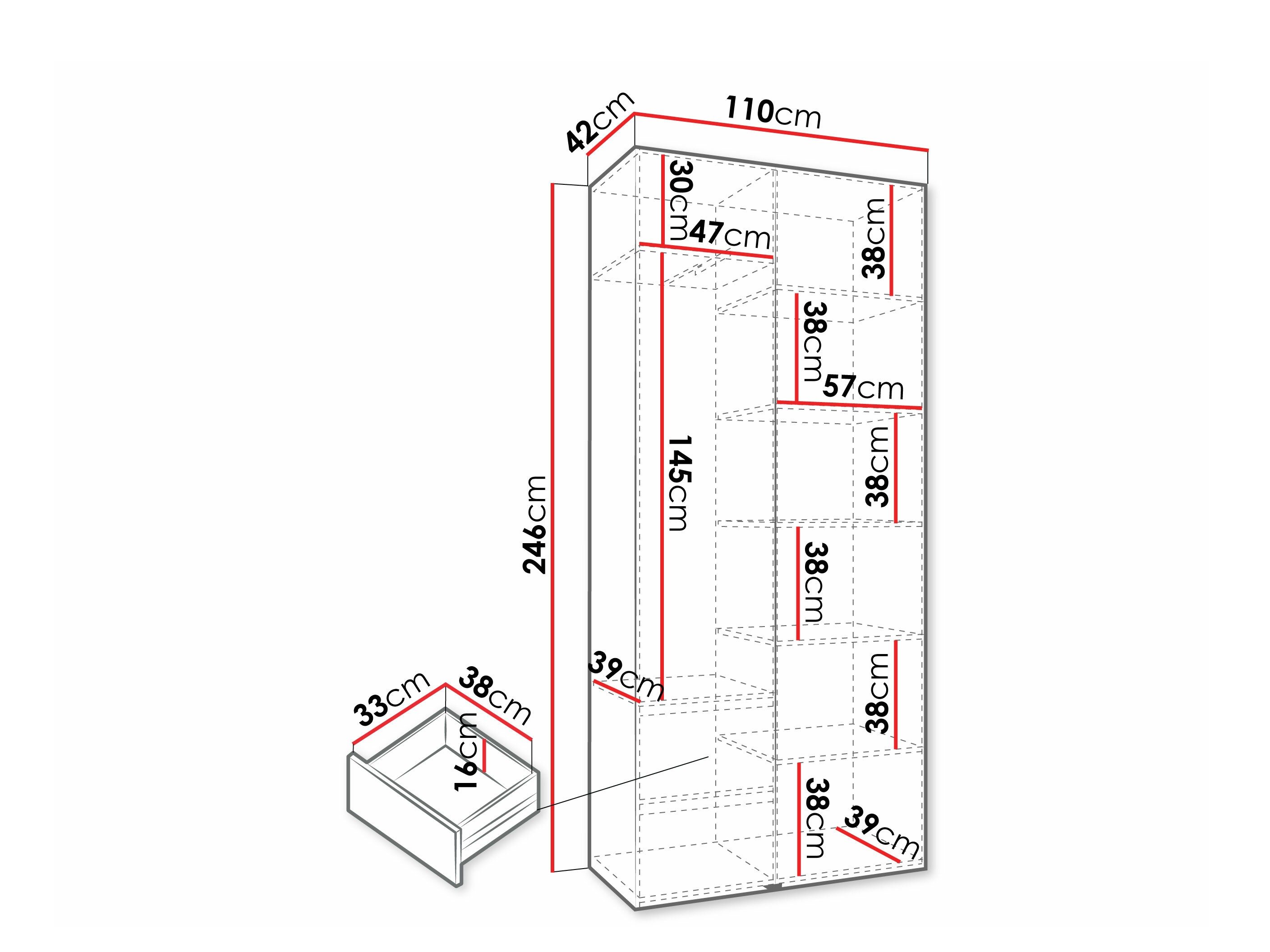 Armoire Hartford 572 (Blanc)
