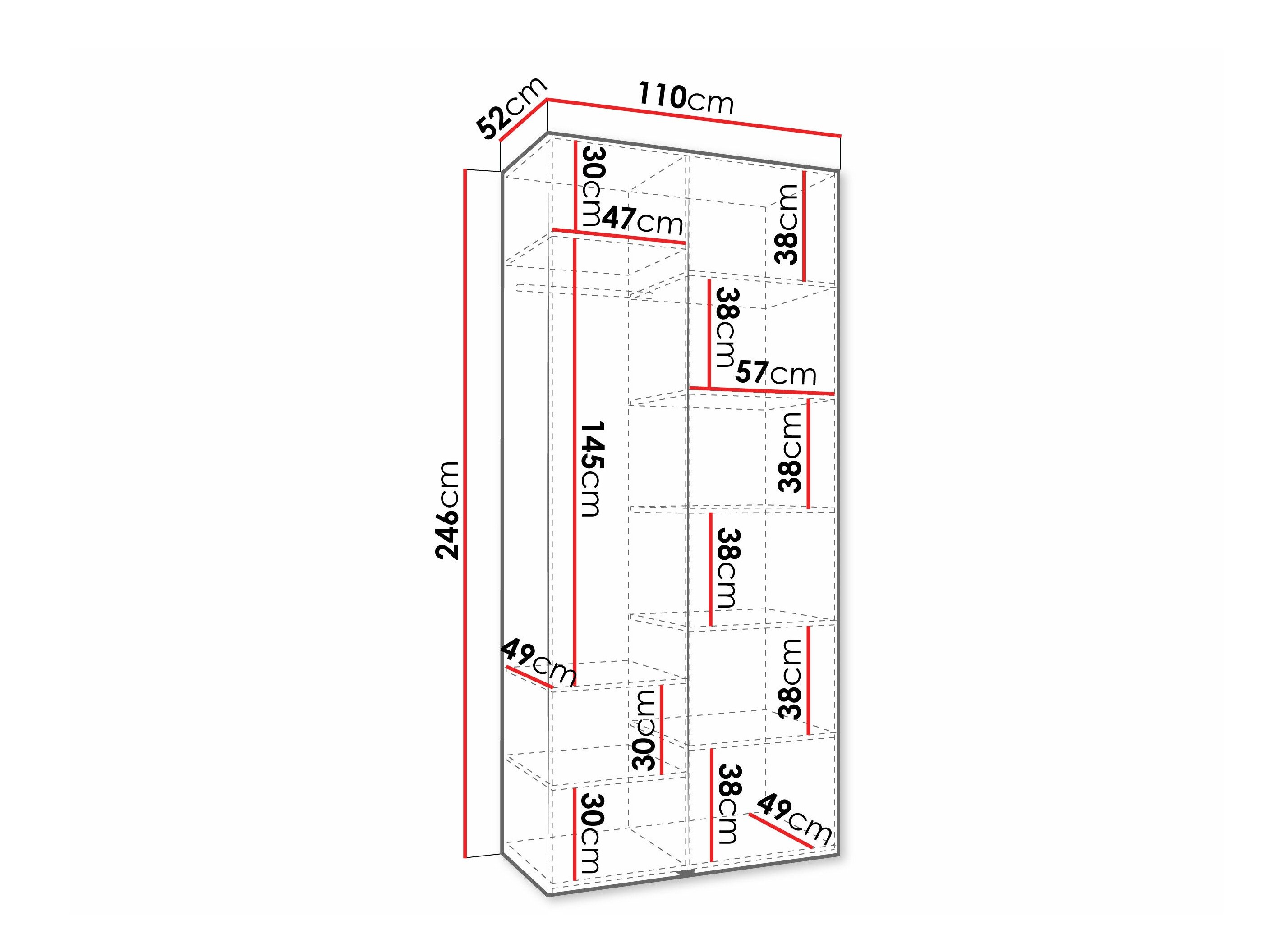 Armoire Hartford 572 (Blanc)