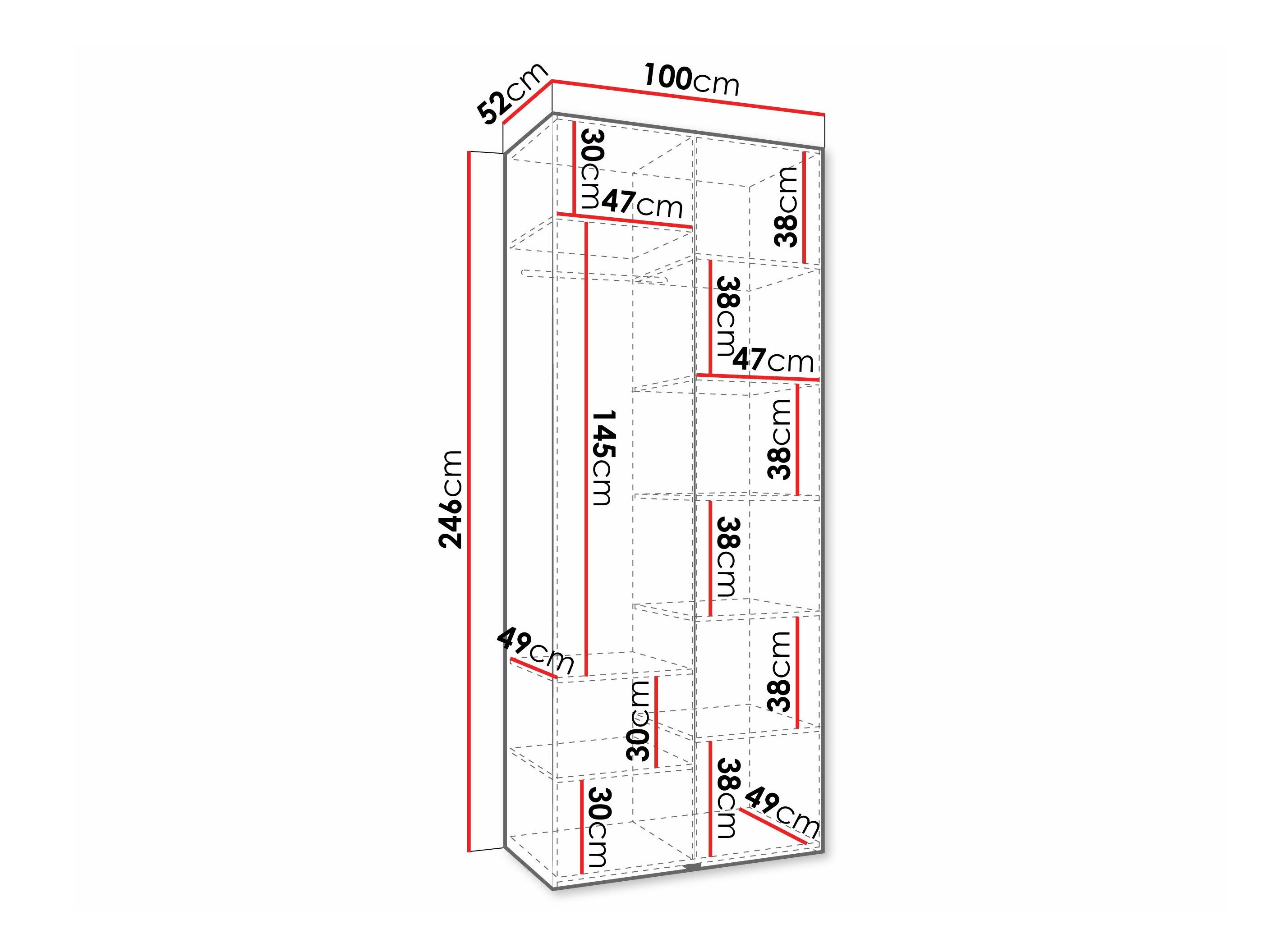 Armoire Hartford 572 (Cachemire)
