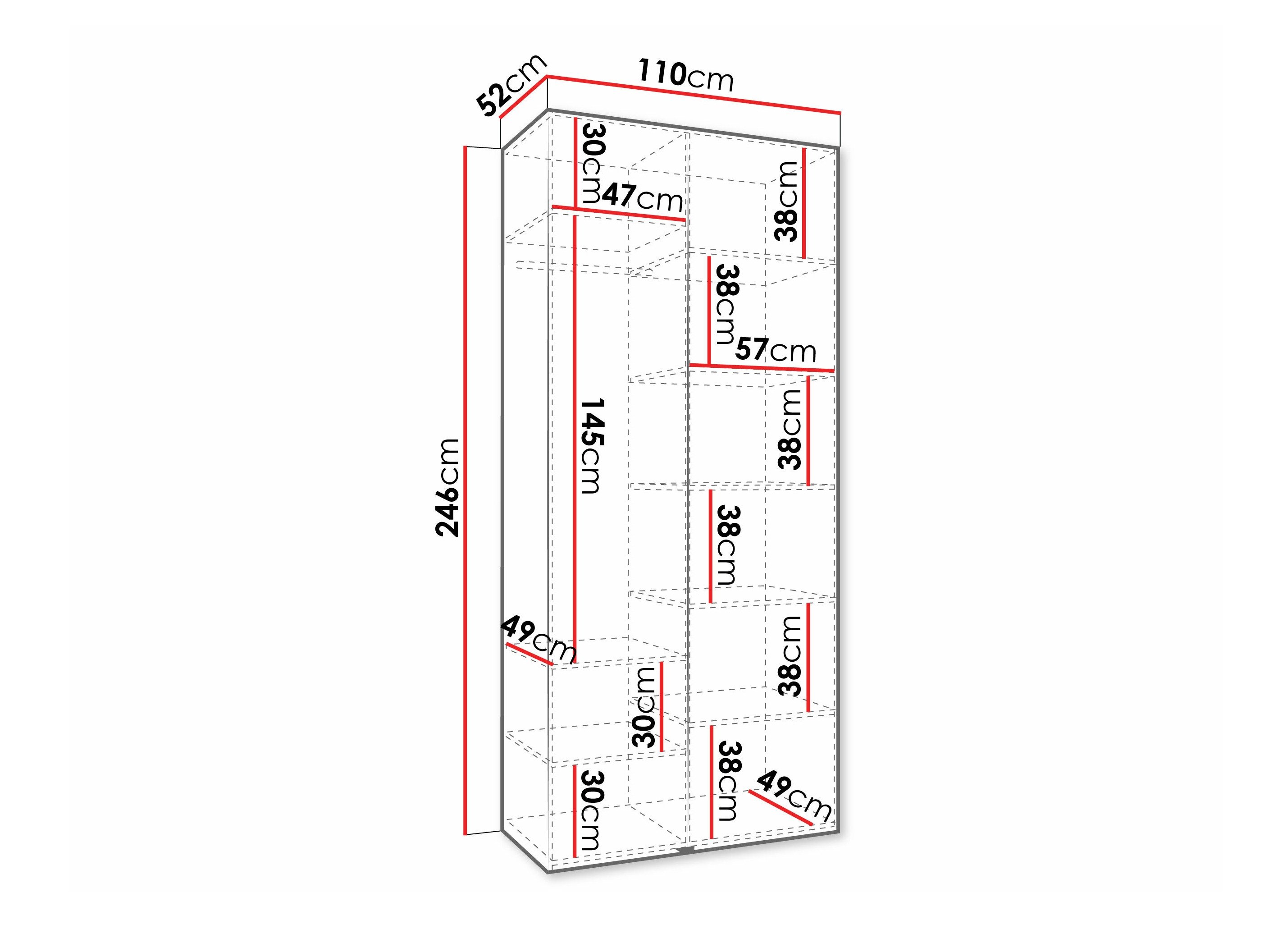 Armoire Hartford 572 (Cachemire)
