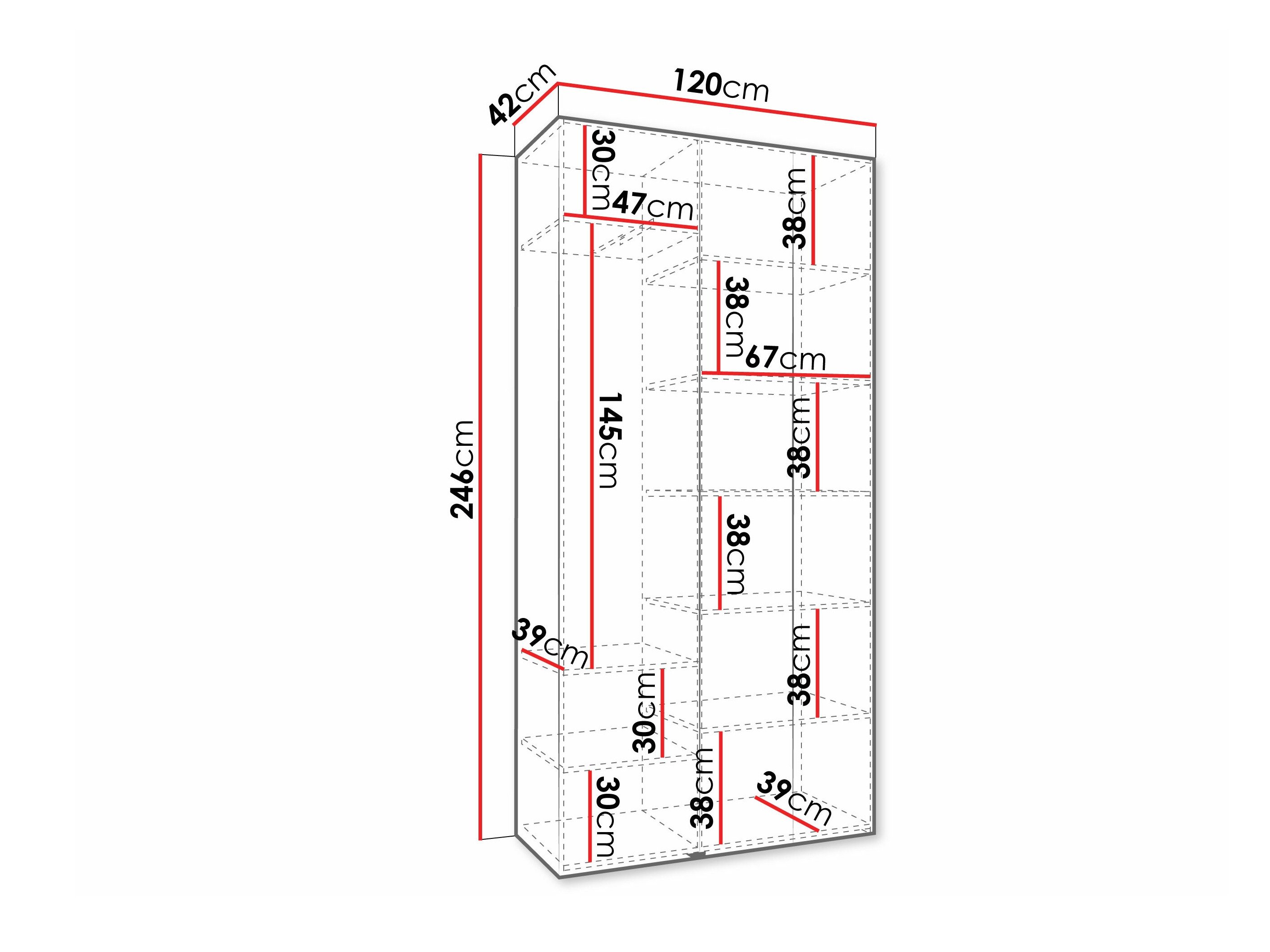 Armoire Hartford 573 (Blanc)