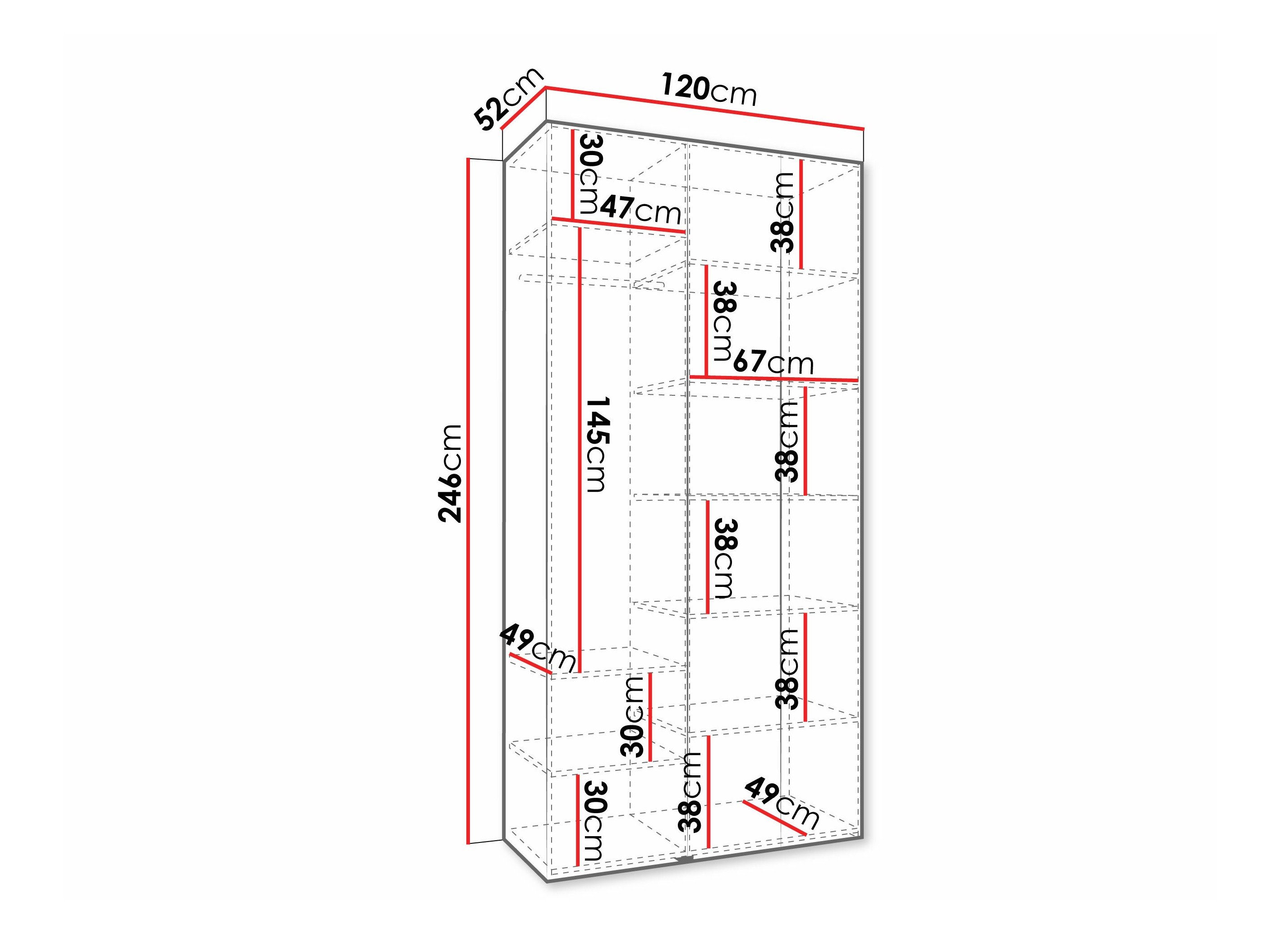 Armoire Hartford 573 (Blanc)