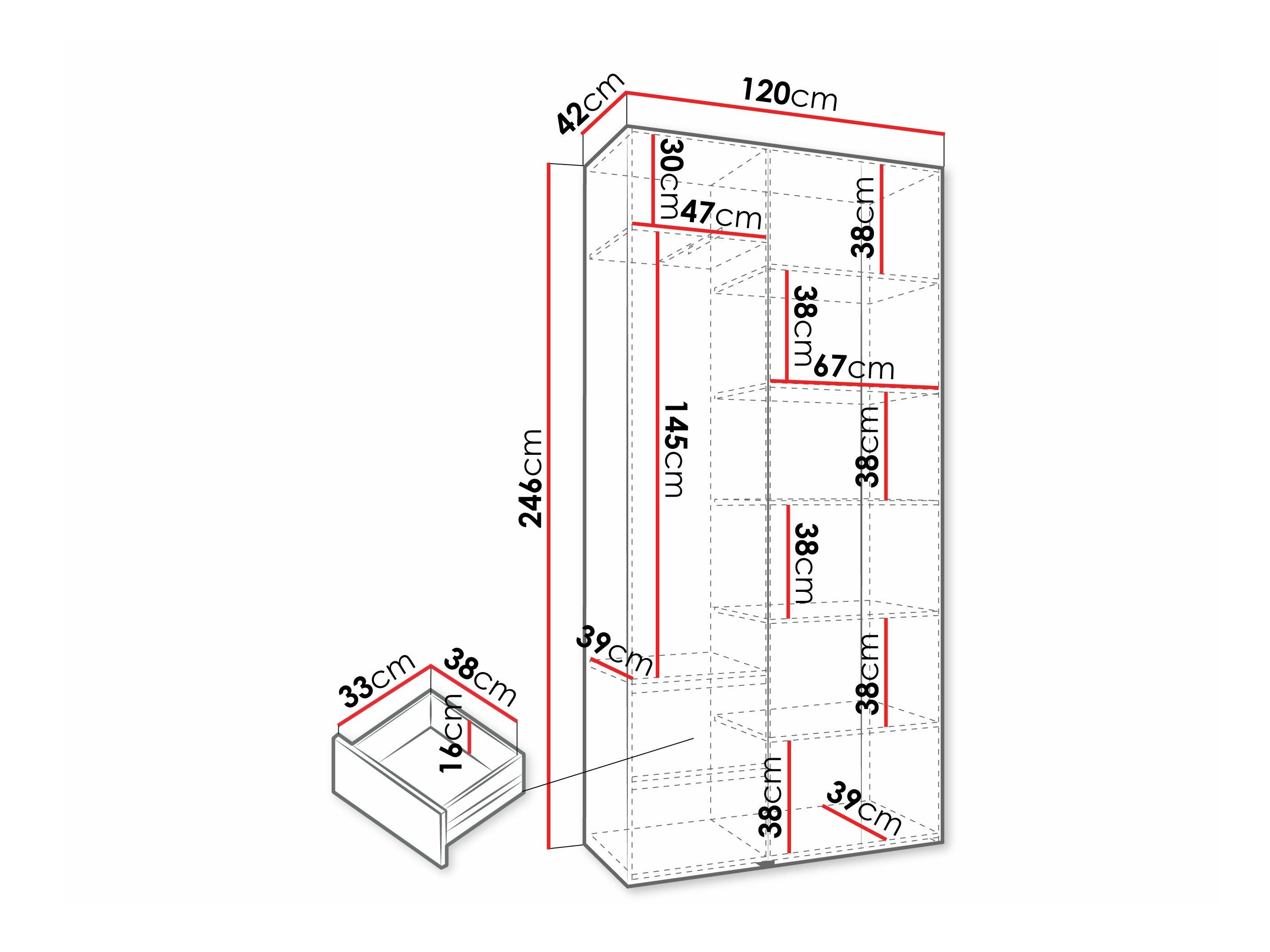 Armoire Hartford 573 (Blanc)