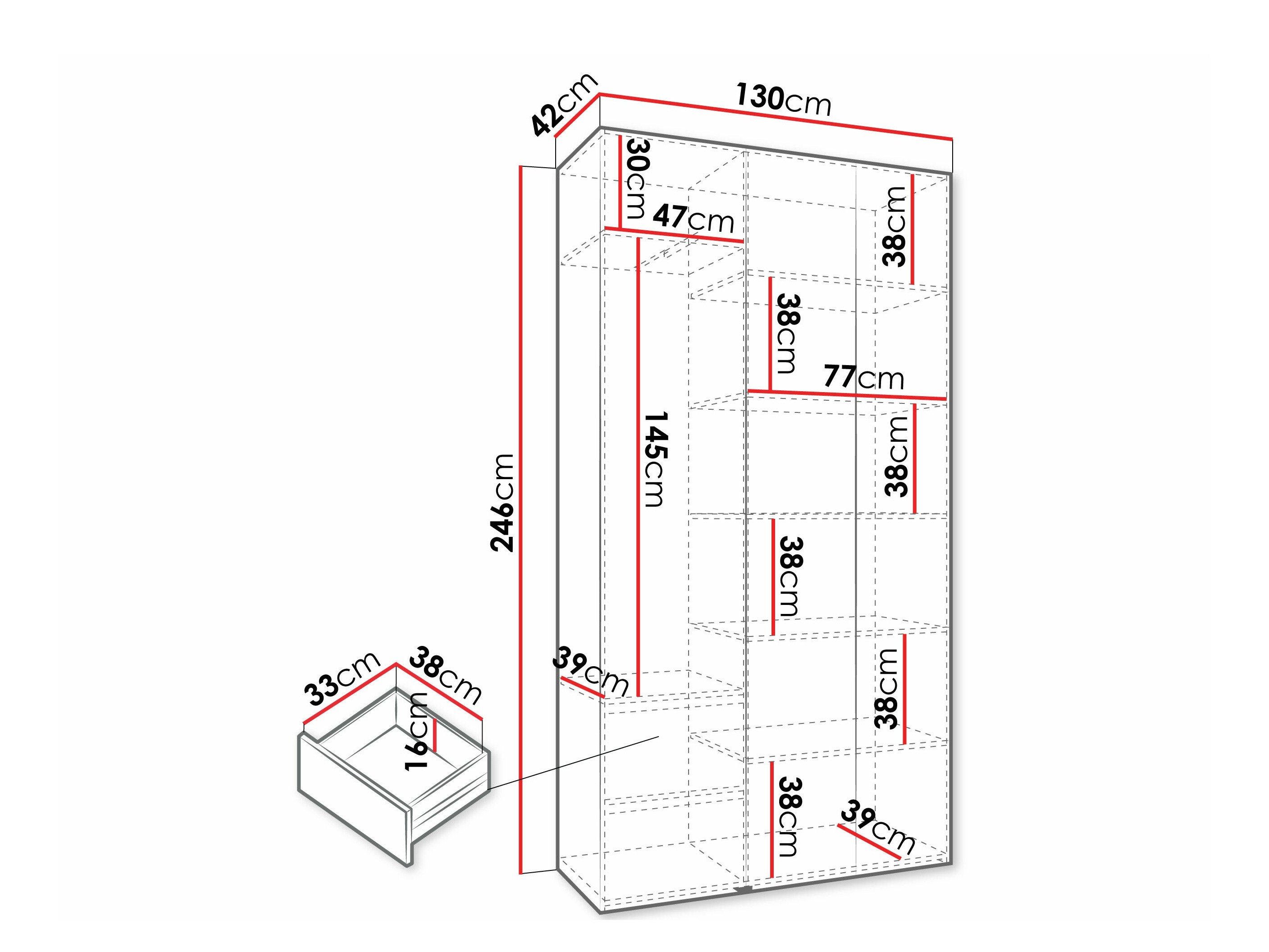 Armoire Hartford 573 (Blanc)