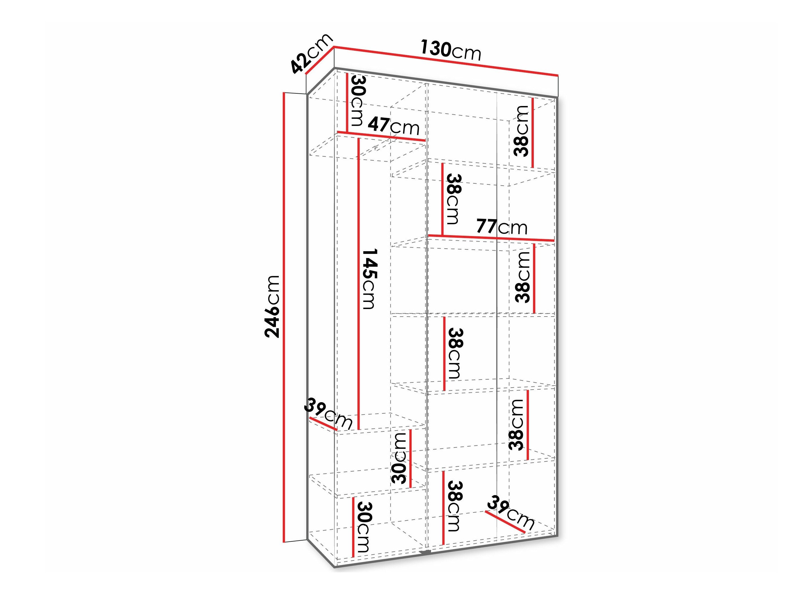 Armoire Hartford 573 (Blanc)