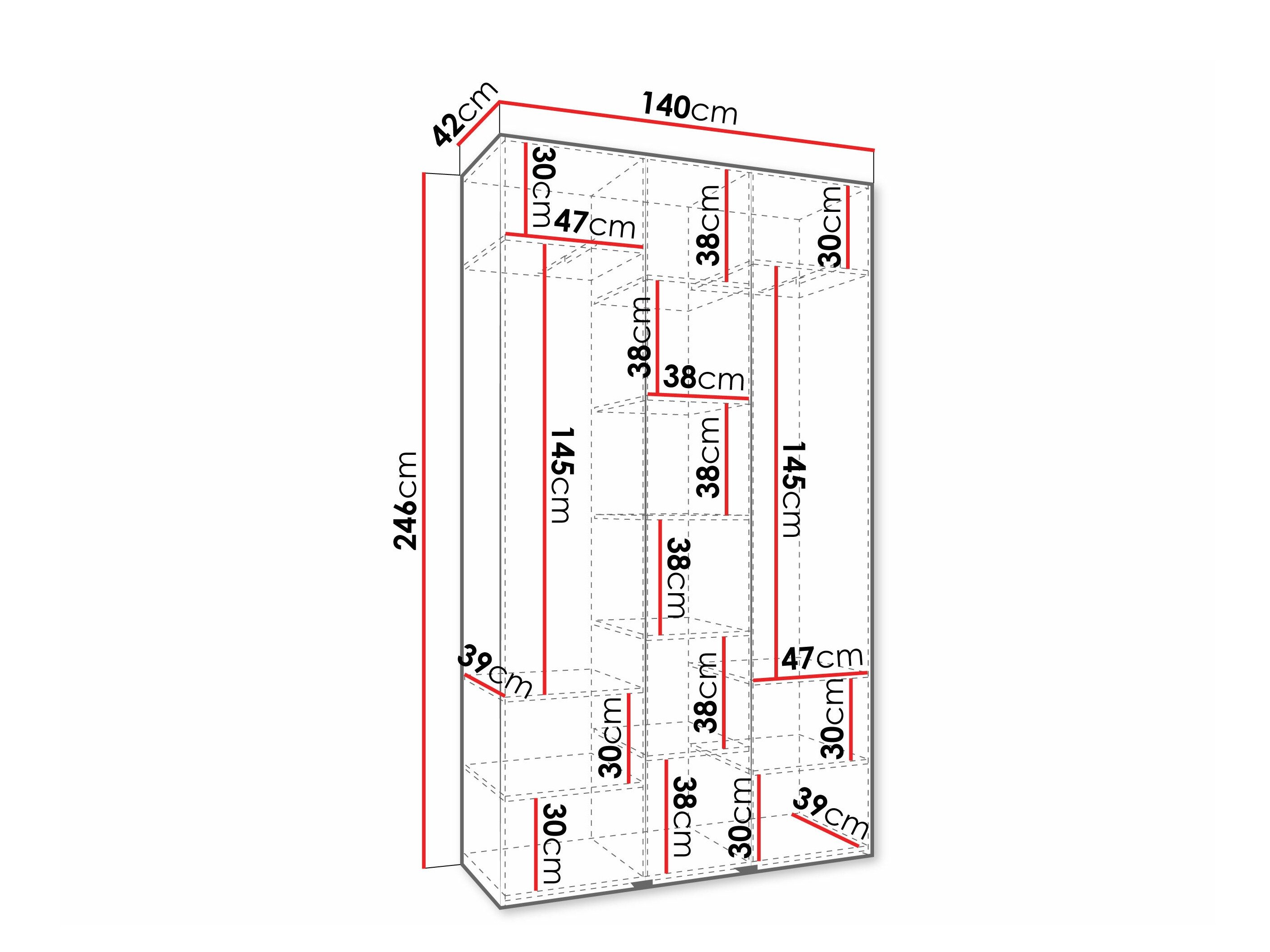 Armoire Hartford 573 (Blanc)