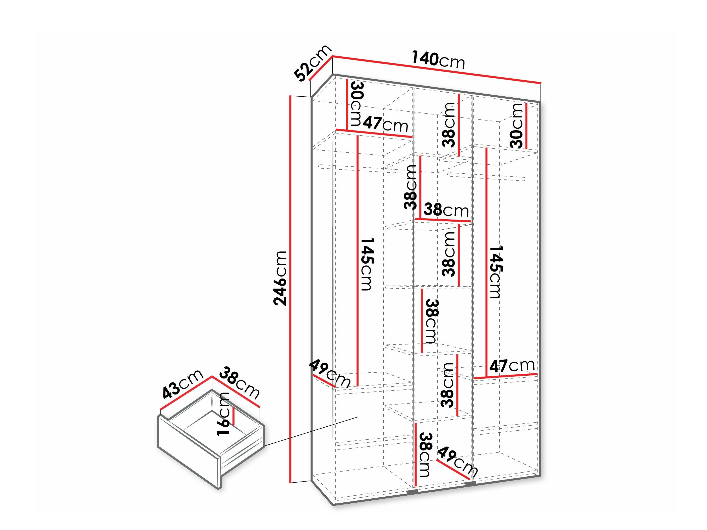 Armoire Hartford 573 (Blanc)