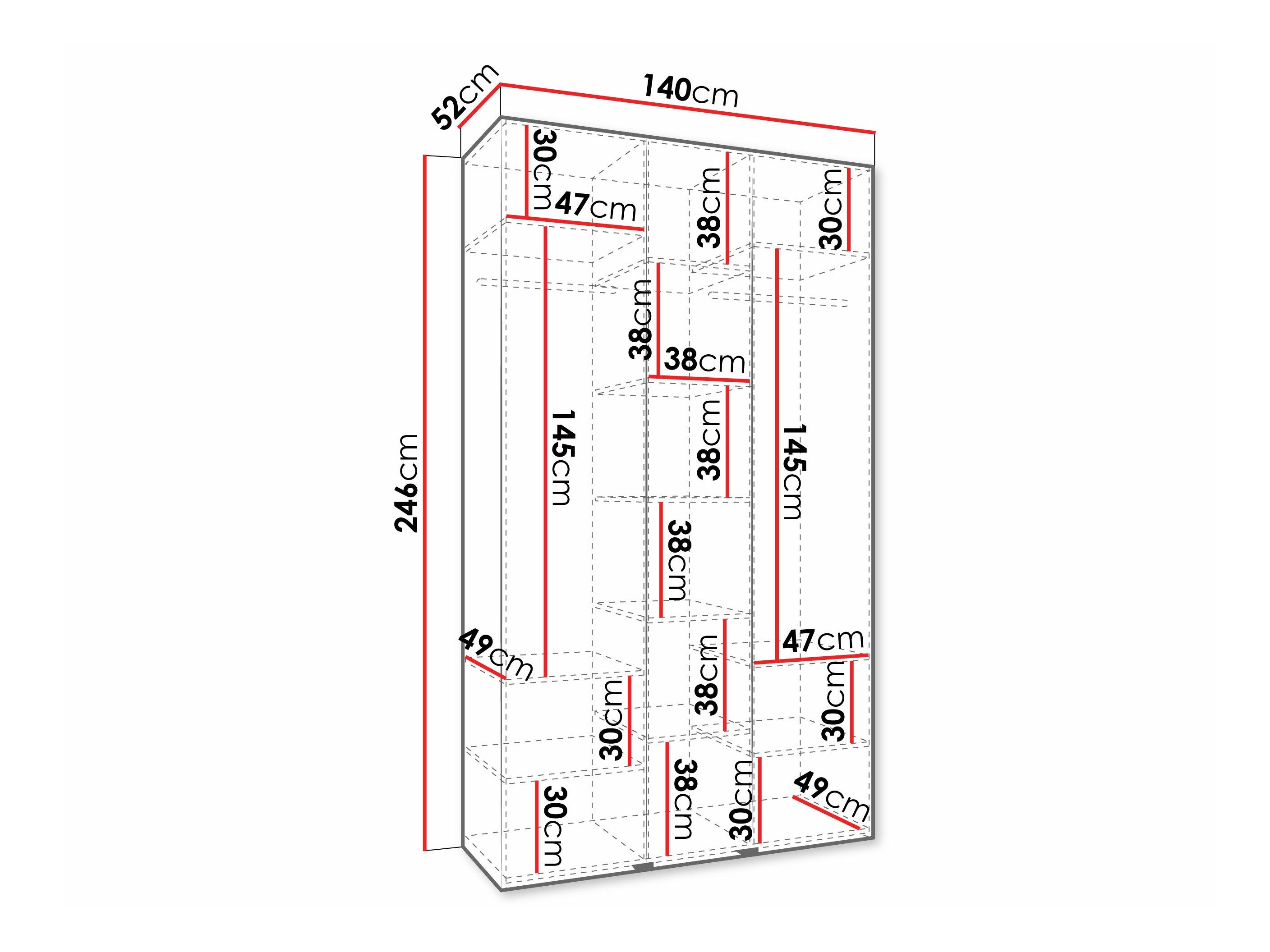Armoire Hartford 573 (Blanc)