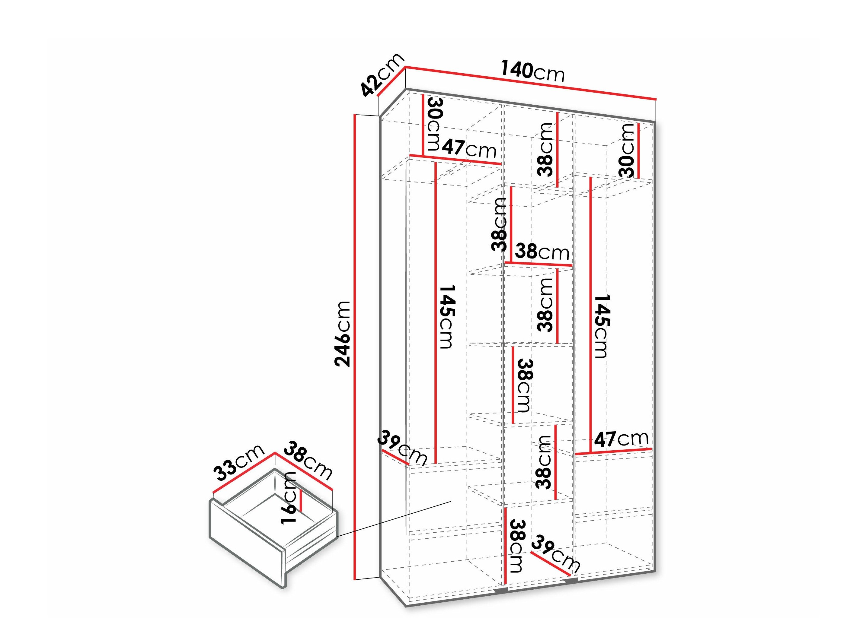 Armoire Hartford 573 (Blanc)
