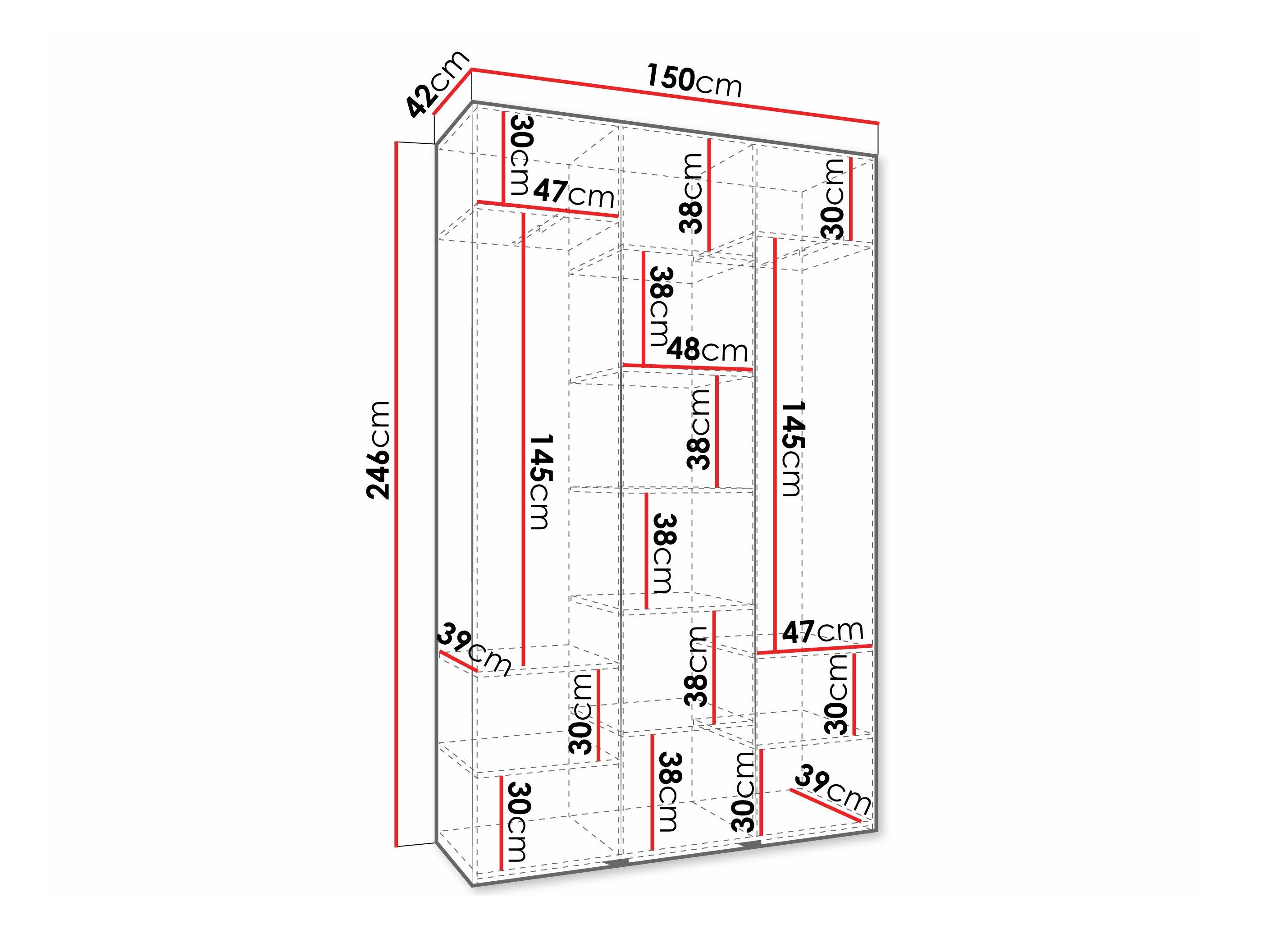 Armoire Hartford 573 (Blanc)