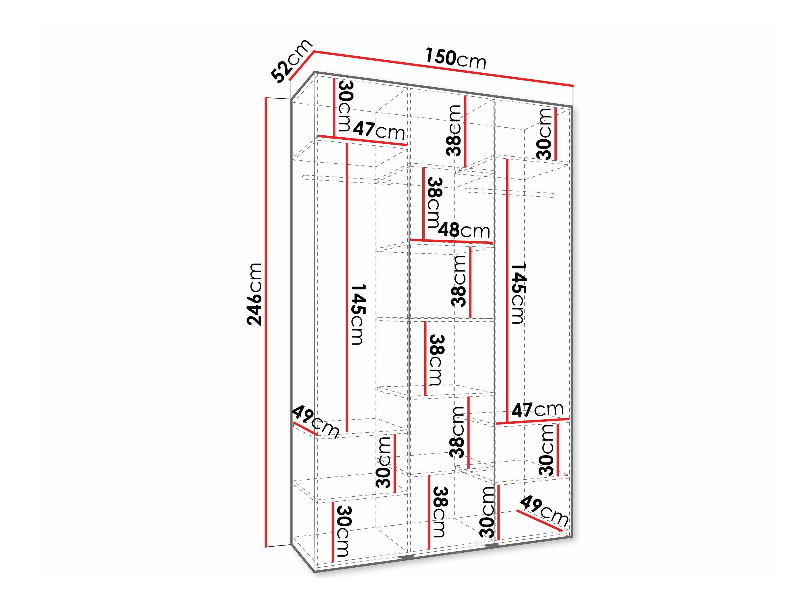Armoire Hartford 573 (Blanc)