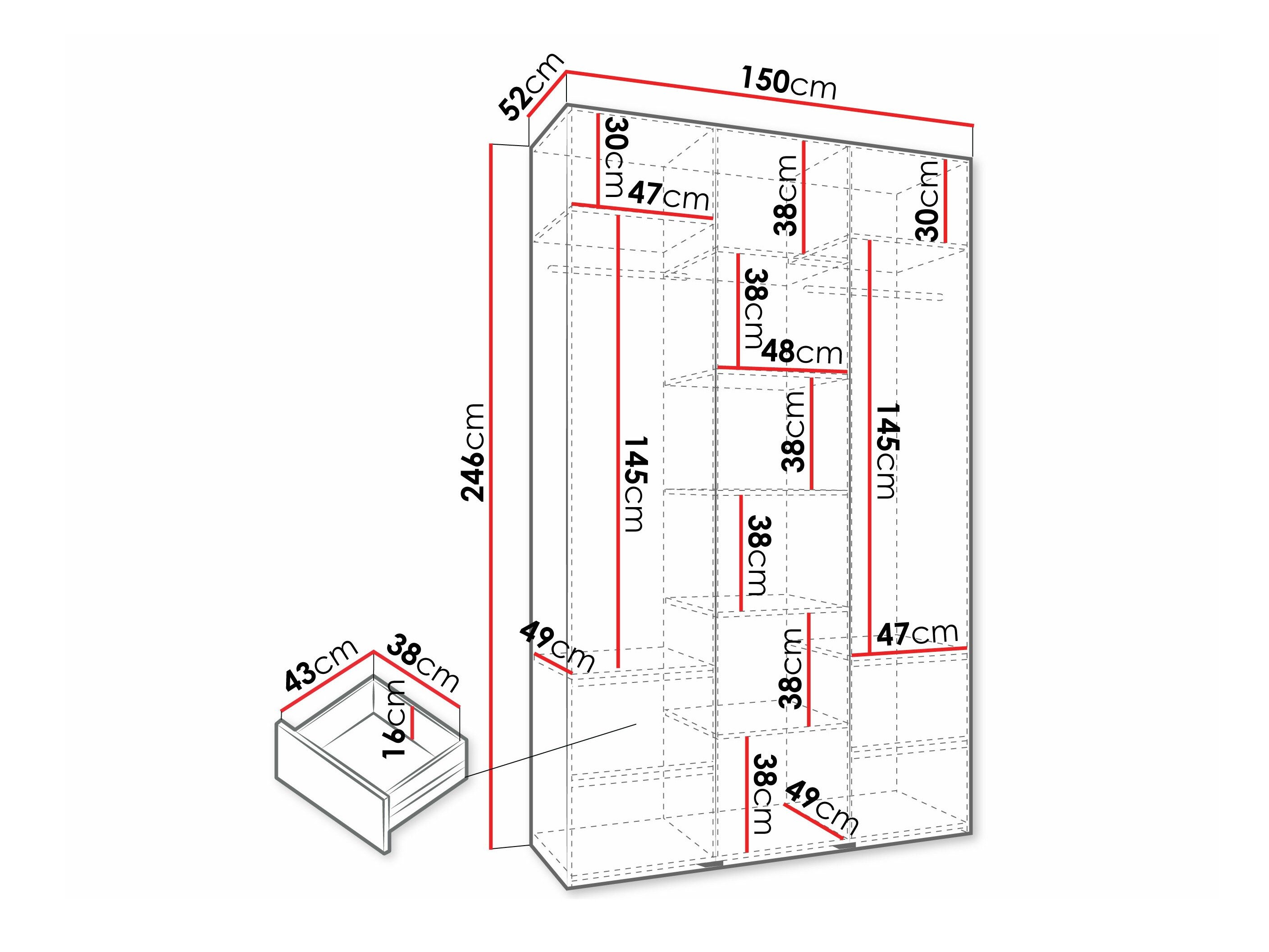 Armoire Hartford 573 (Blanc)