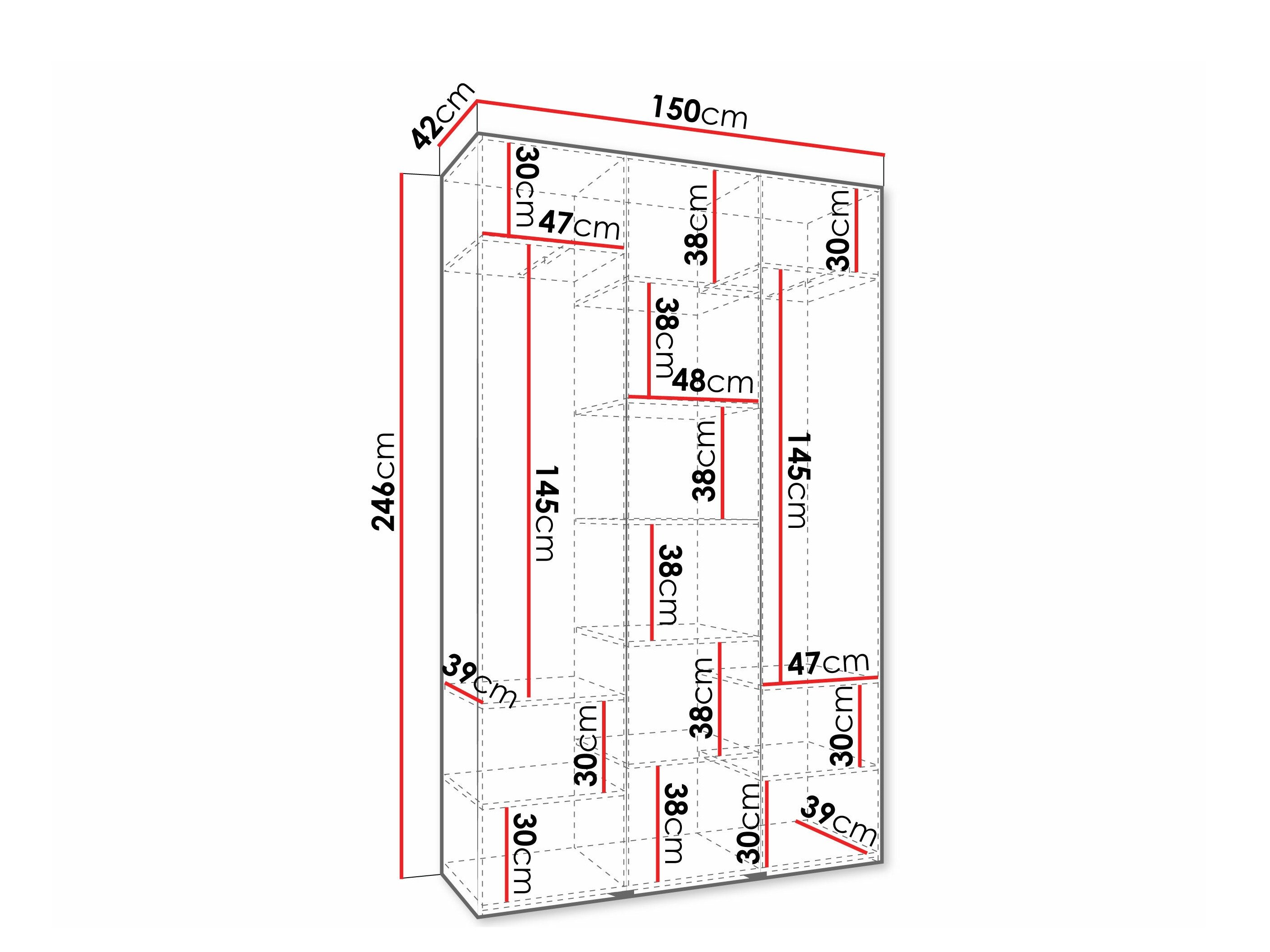 Armoire Hartford 573 (Blanc)