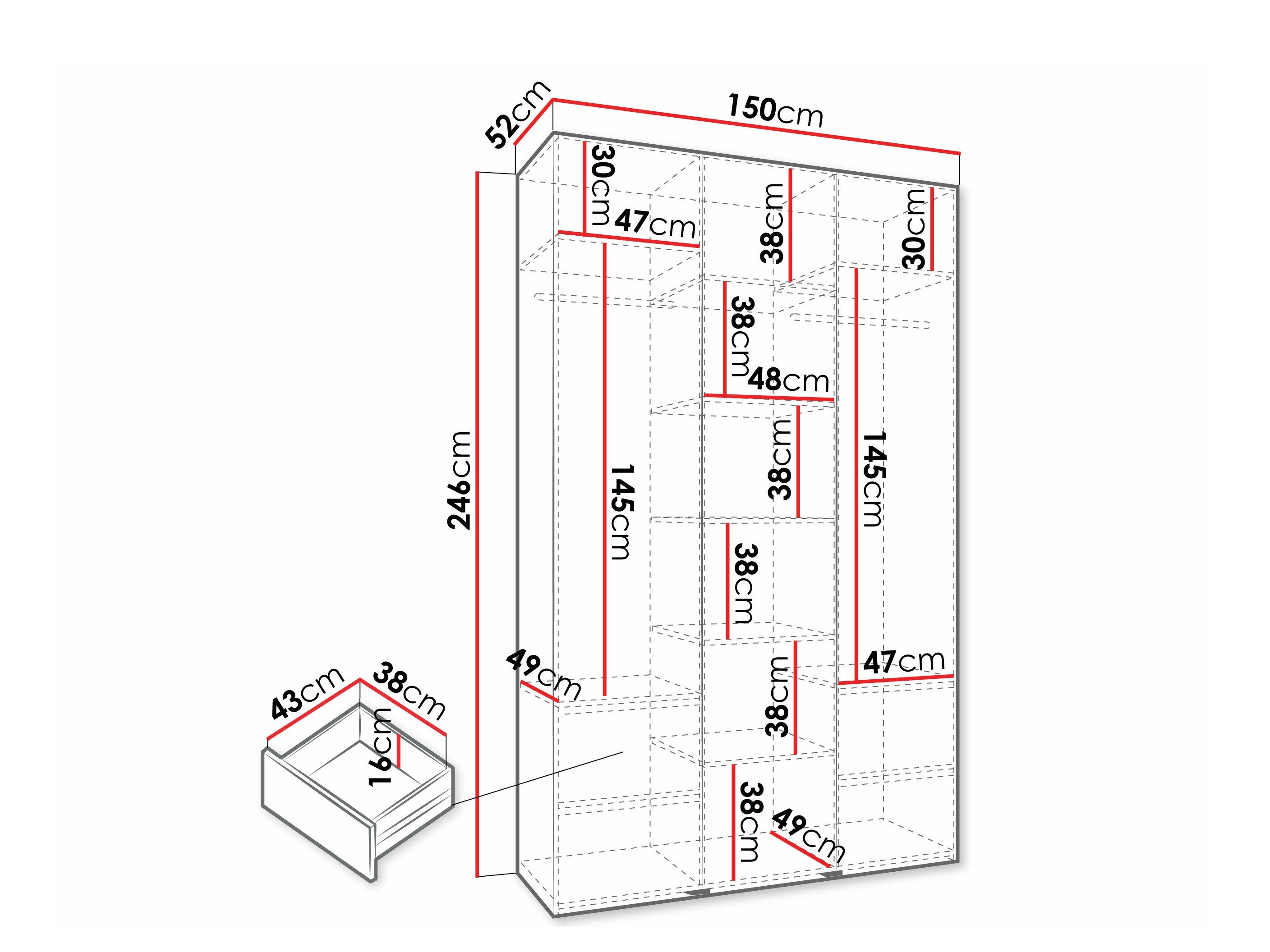 Armoire Hartford 573 (Blanc)