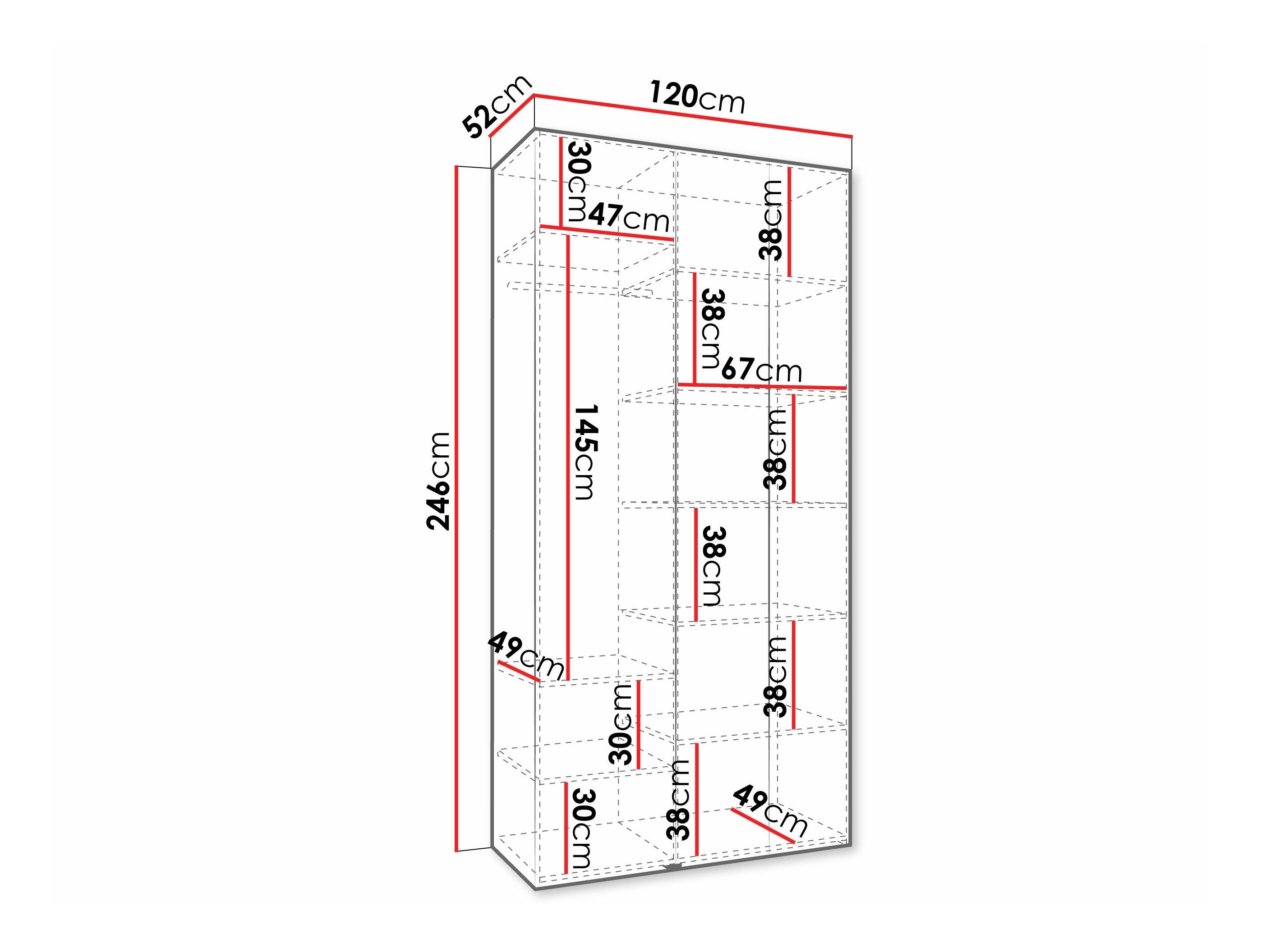 Armoire Hartford 573 (Cachemire)