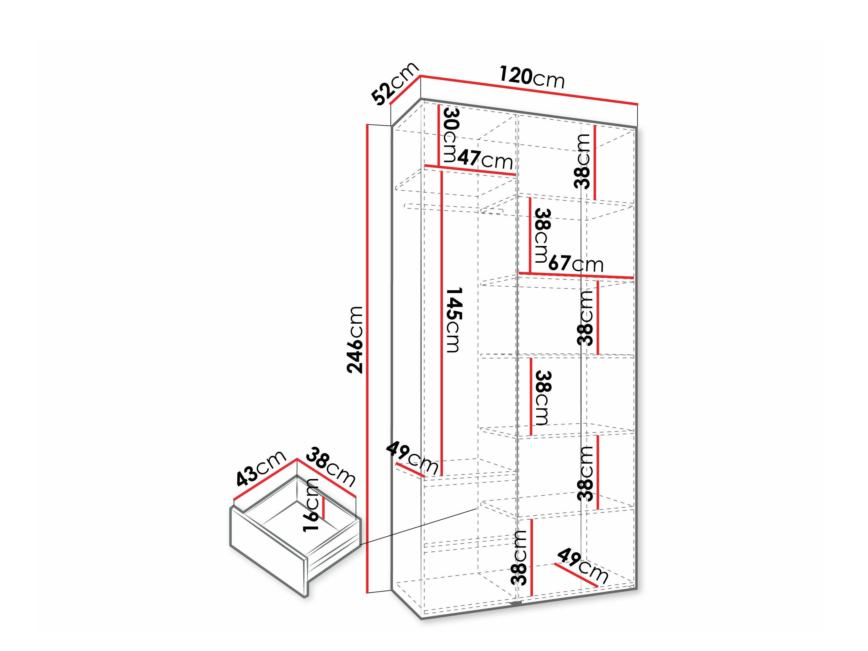 Armoire Hartford 573 (Cachemire)