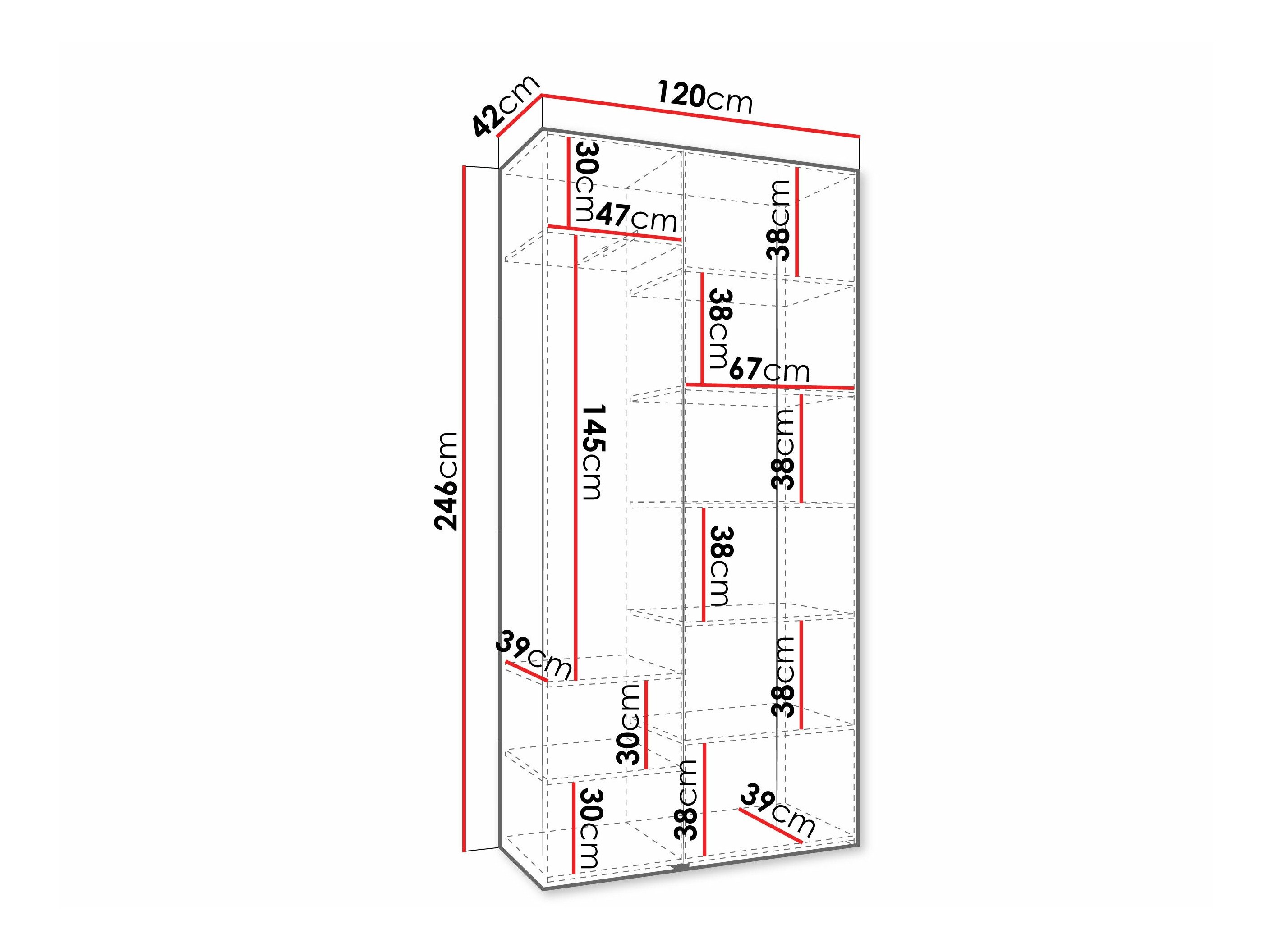Armoire Hartford 573 (Cachemire)