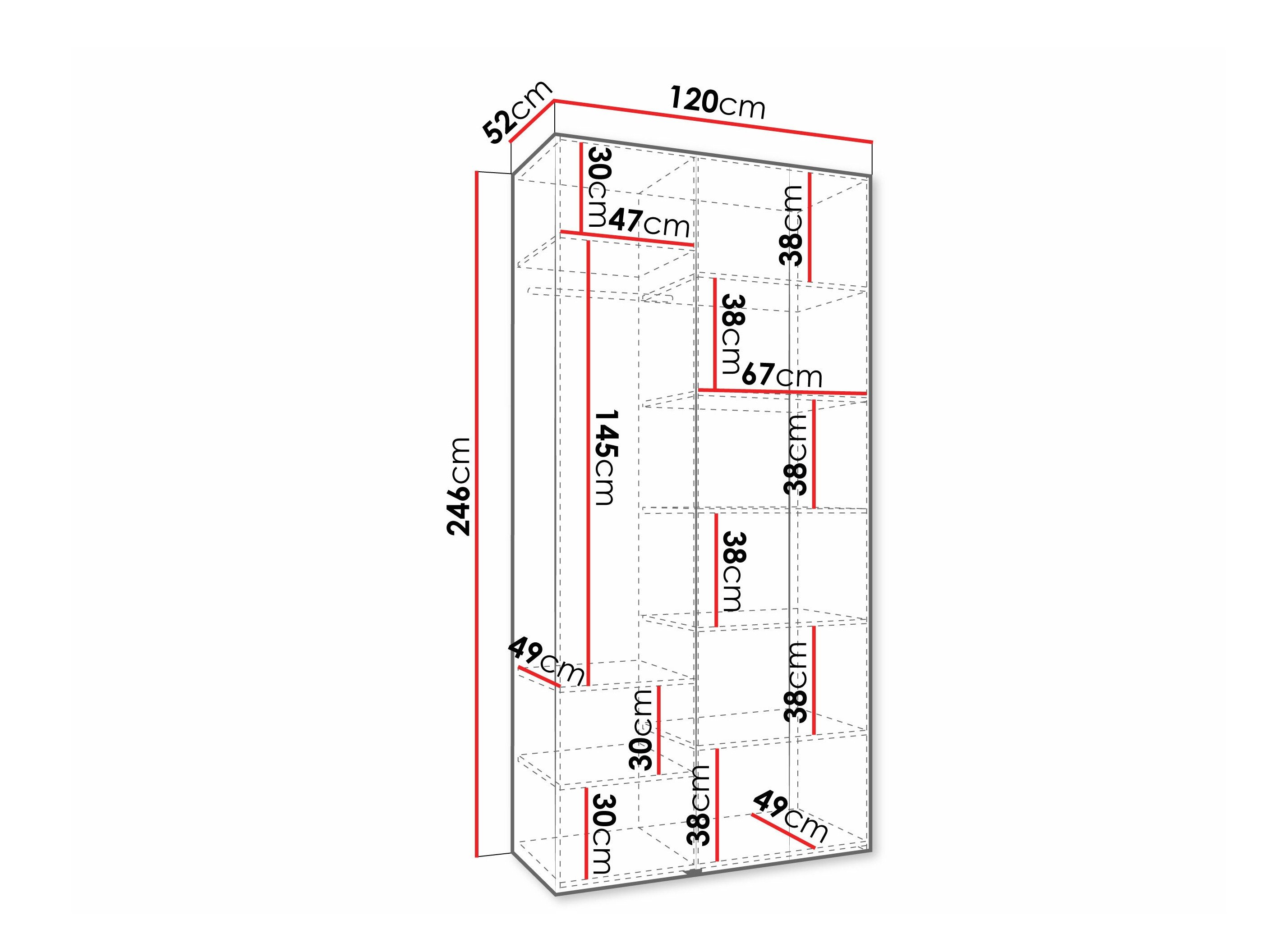 Armoire Hartford 573 (Cachemire)