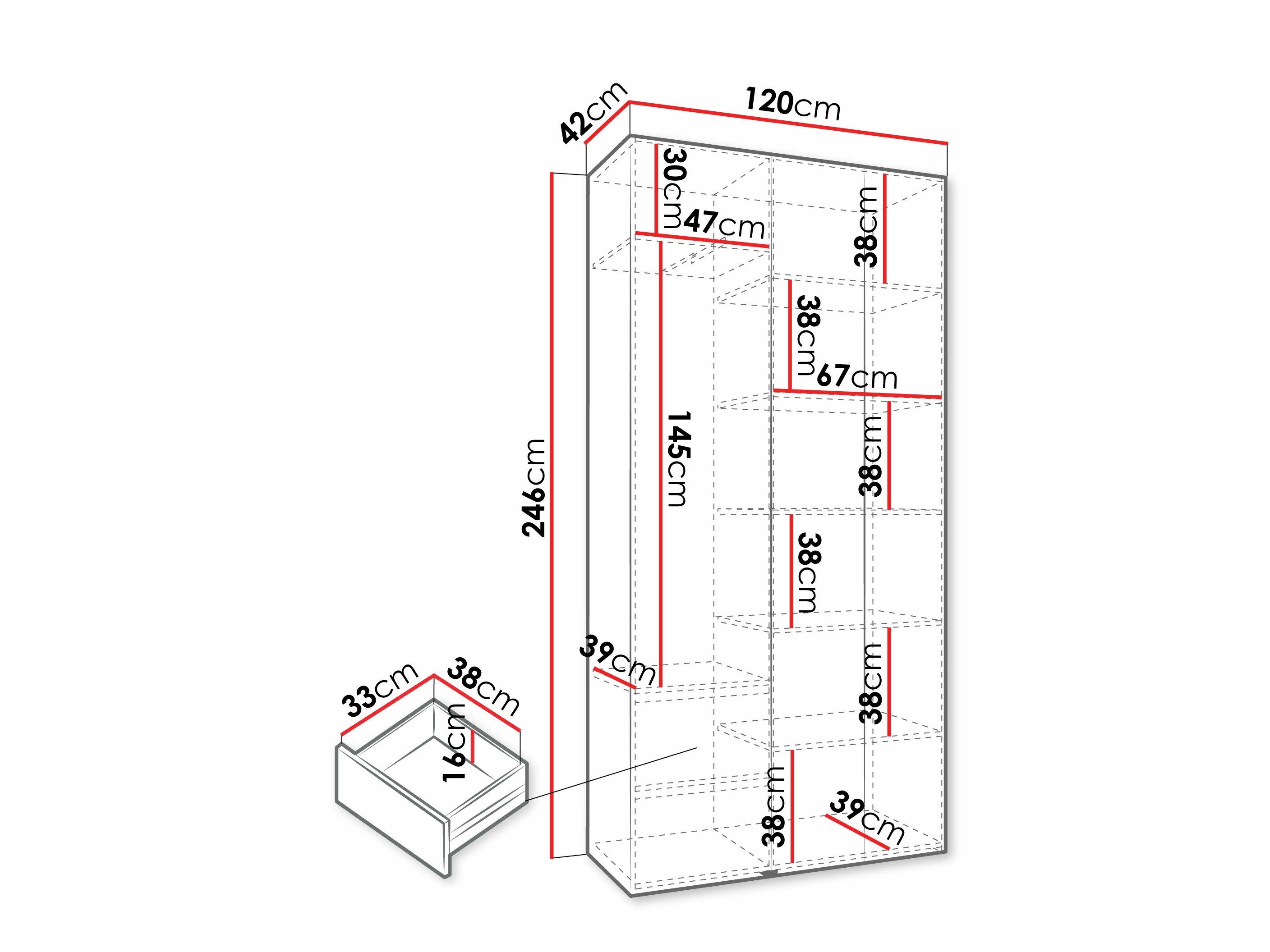 Armoire Hartford 573 (Cachemire)