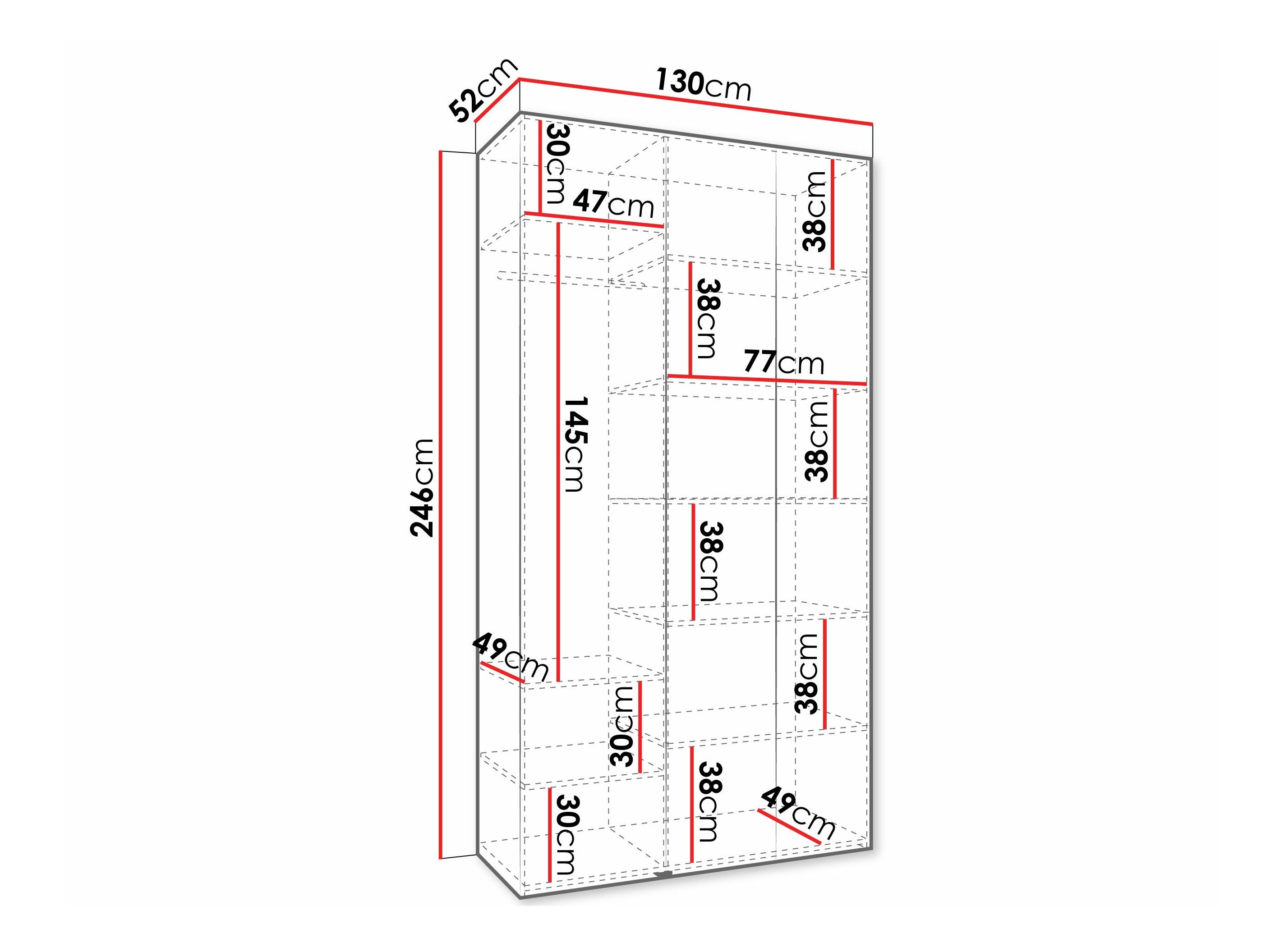 Armoire Hartford 573 (Cachemire)