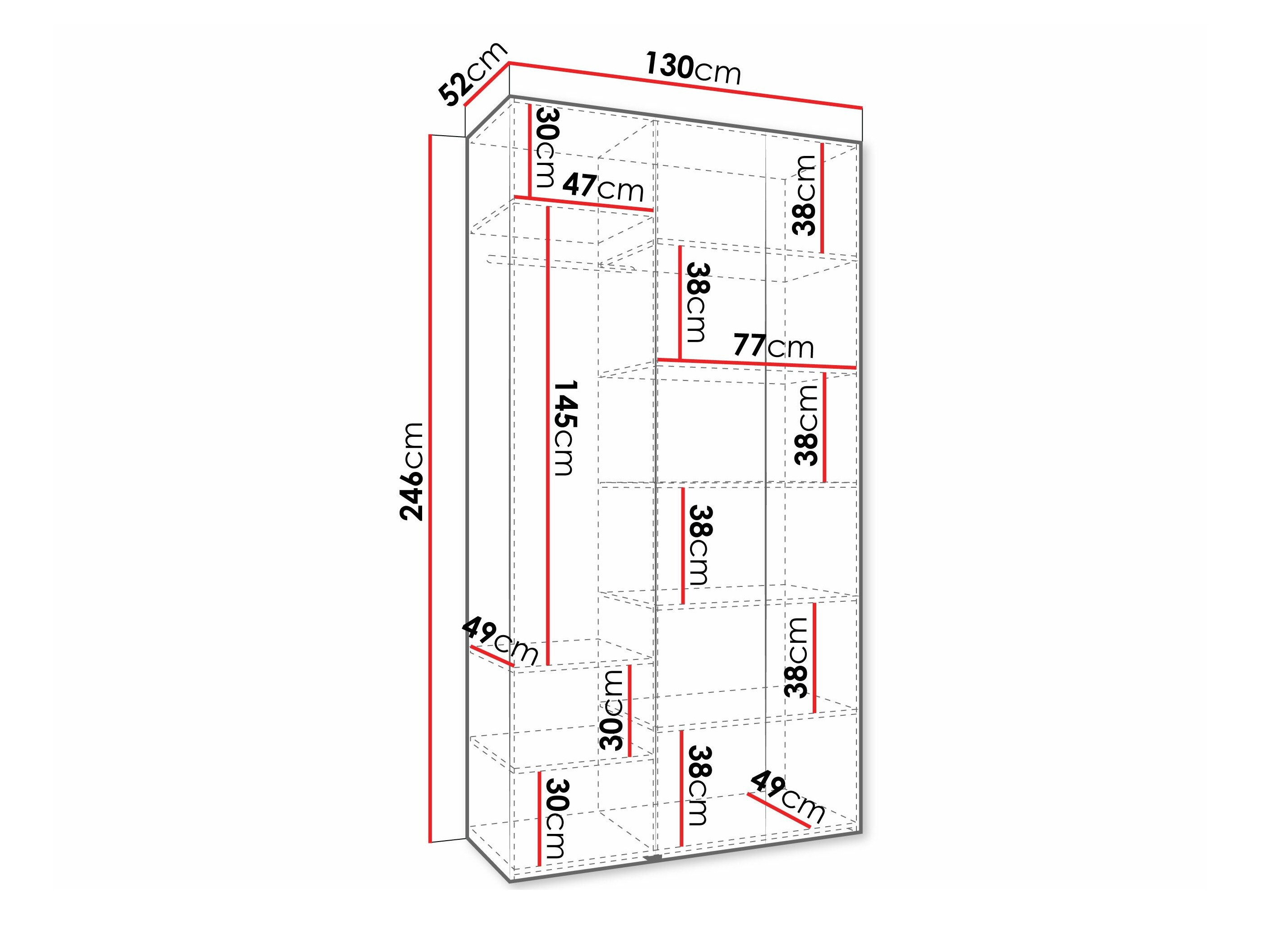 Armoire Hartford 573 (Cachemire)