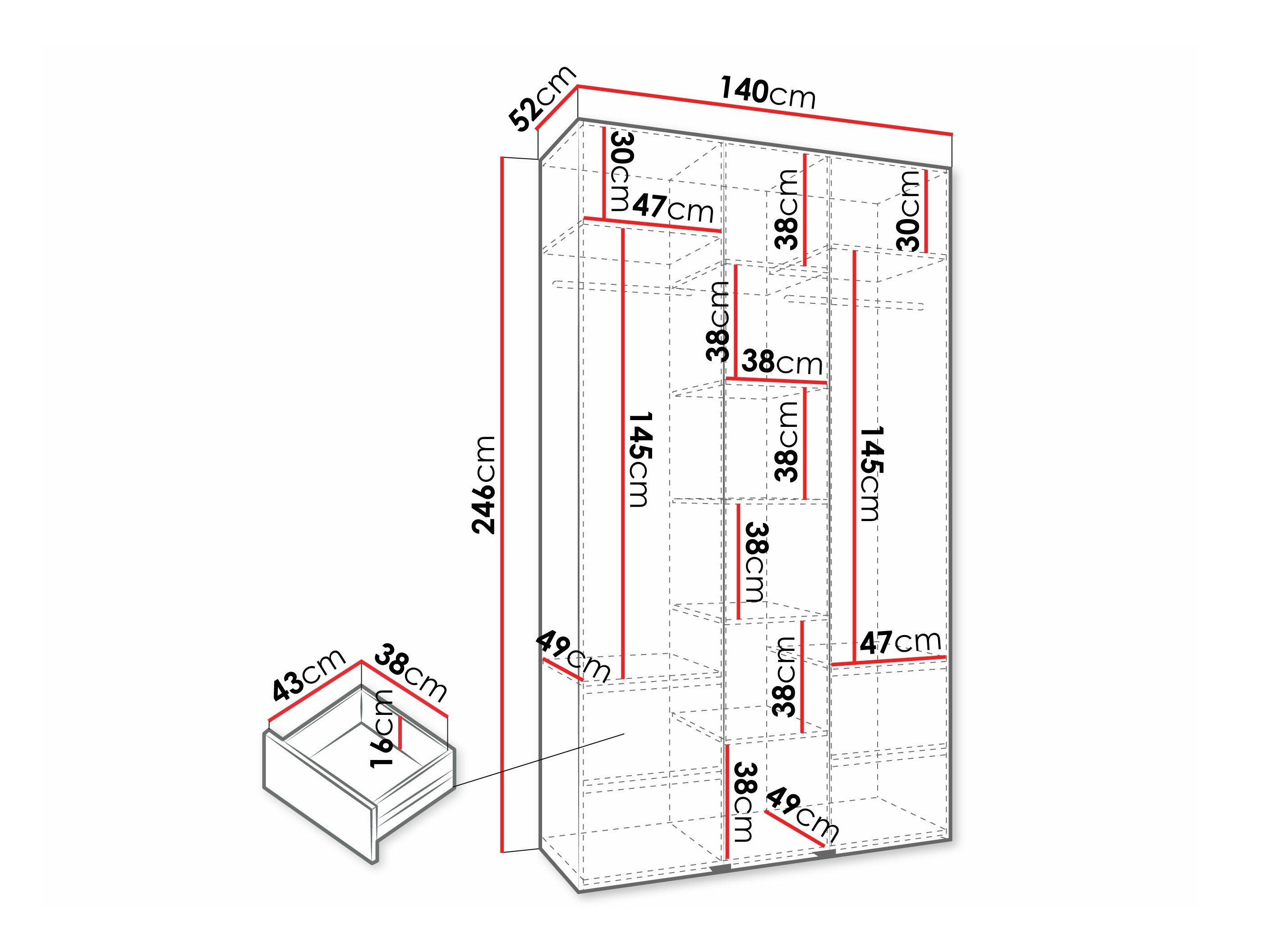 Armoire Hartford 573 (Cachemire)