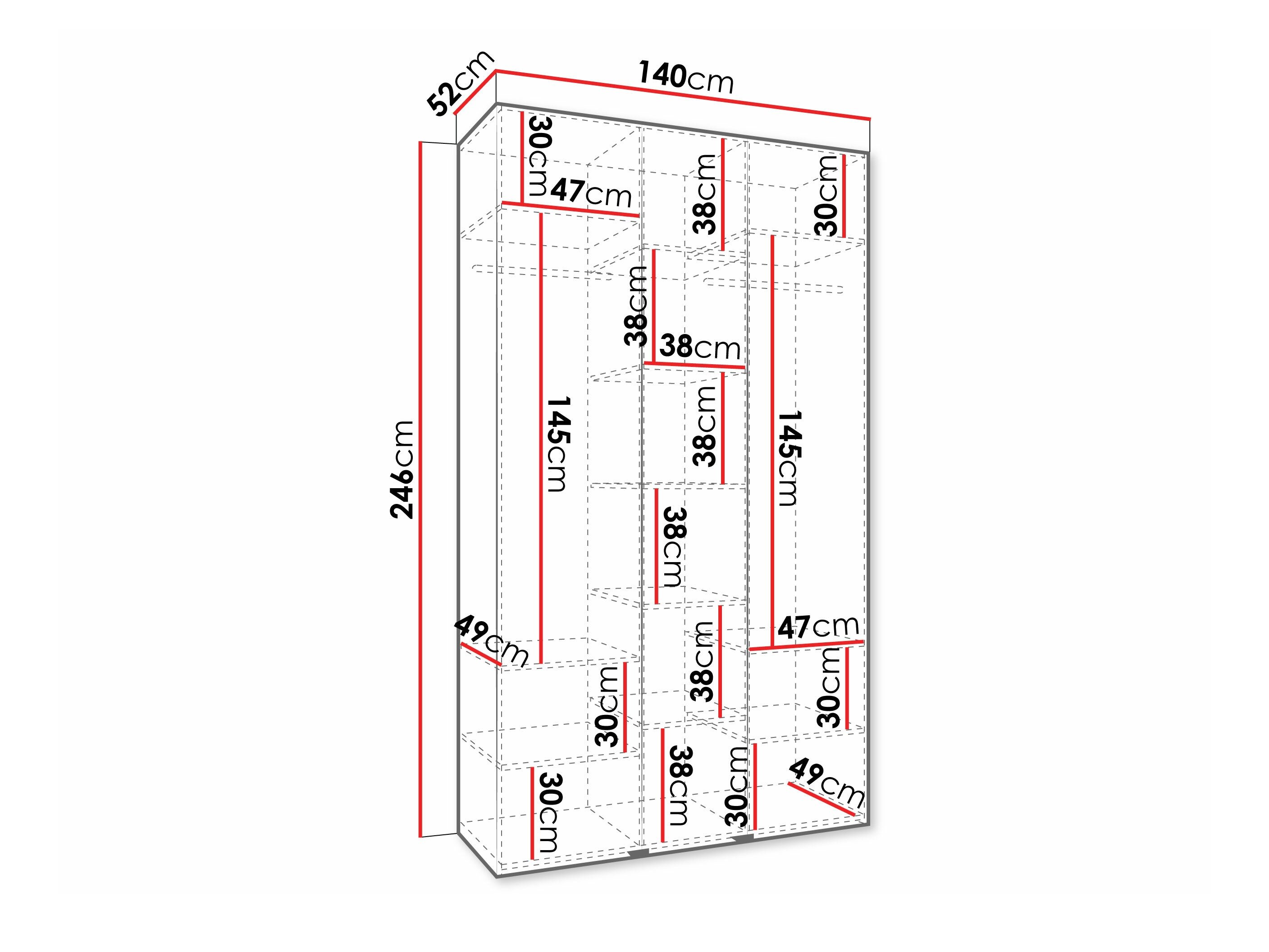 Armoire Hartford 573 (Cachemire)