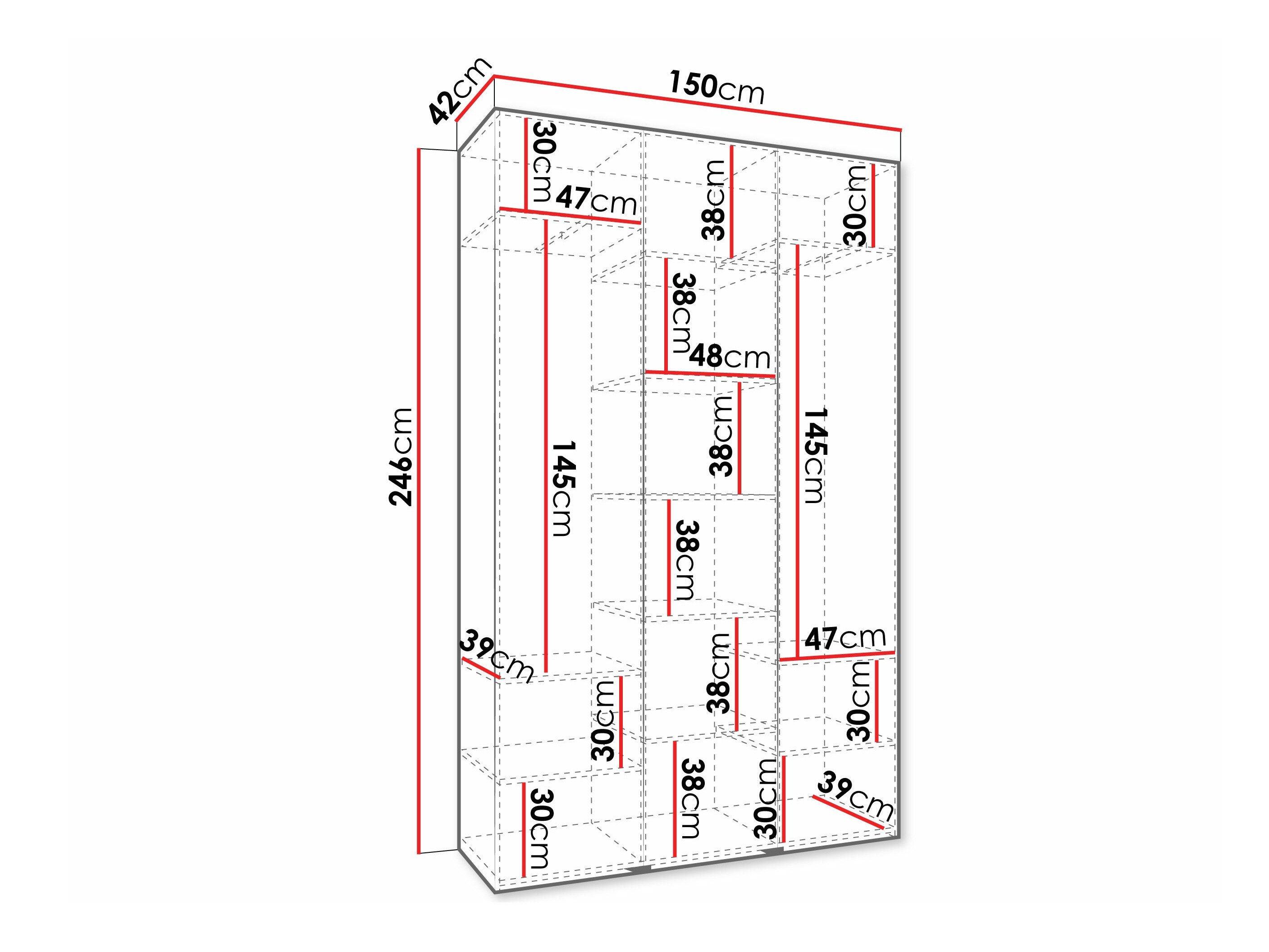 Armoire Hartford 573 (Cachemire)