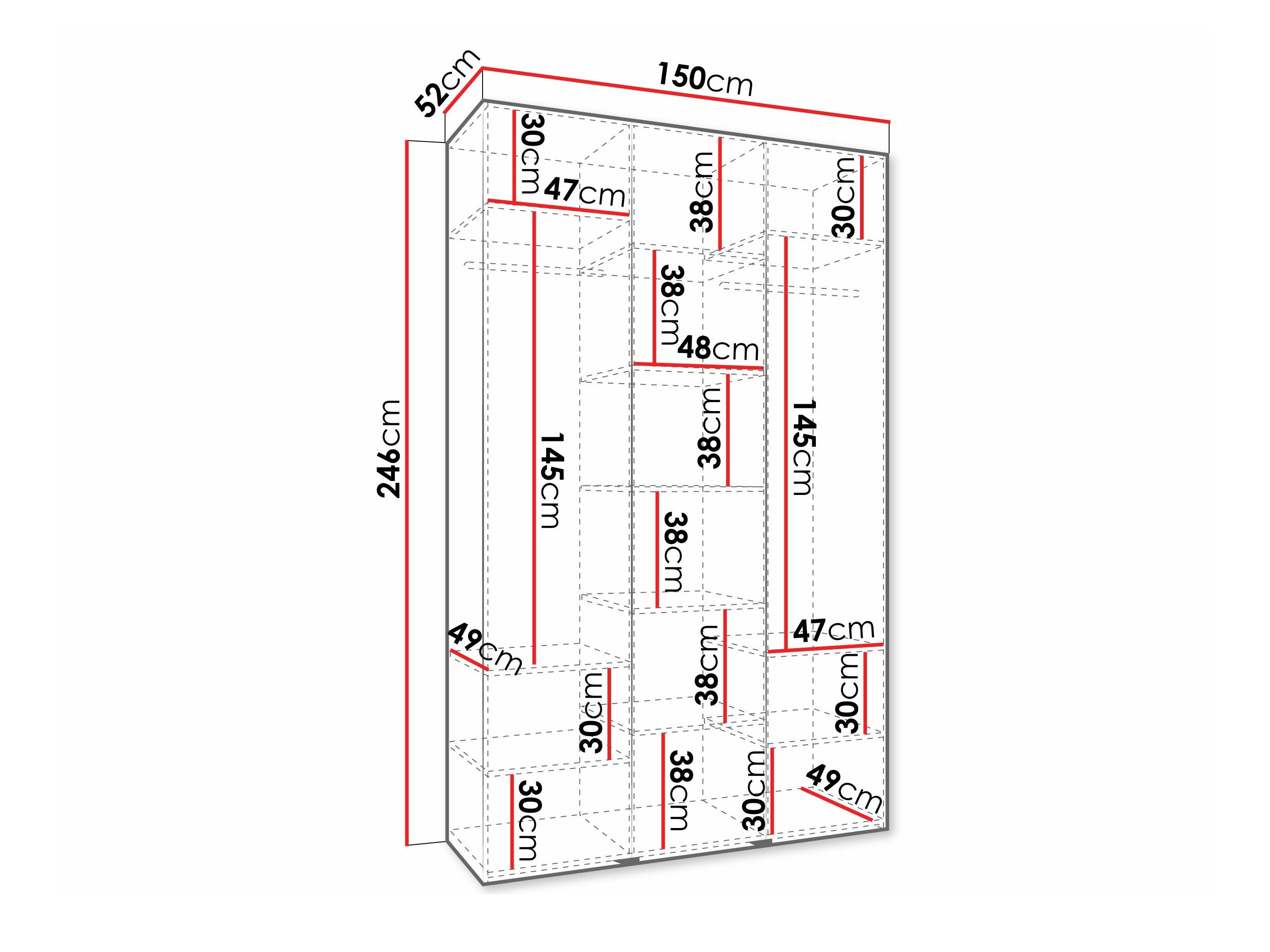 Armoire Hartford 573 (Cachemire)