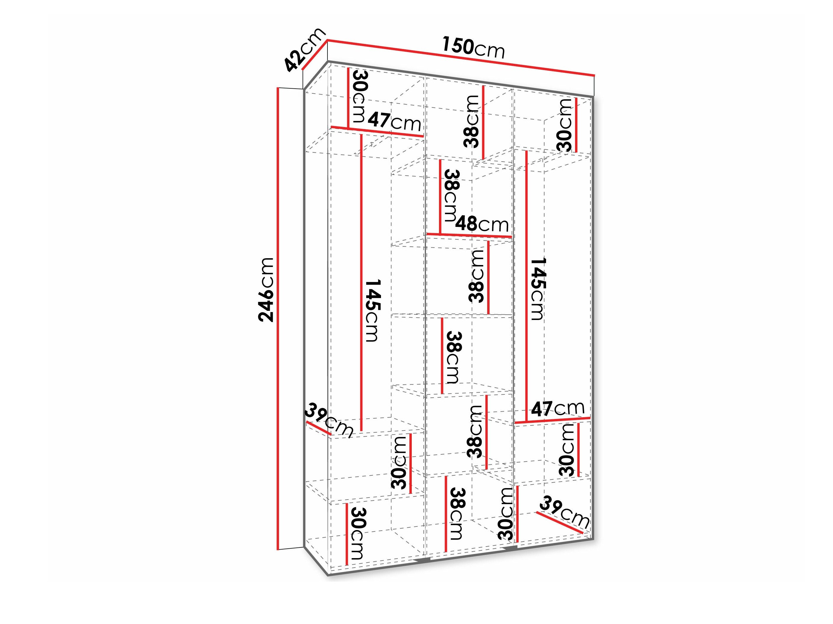Armoire Hartford 573 (Cachemire)