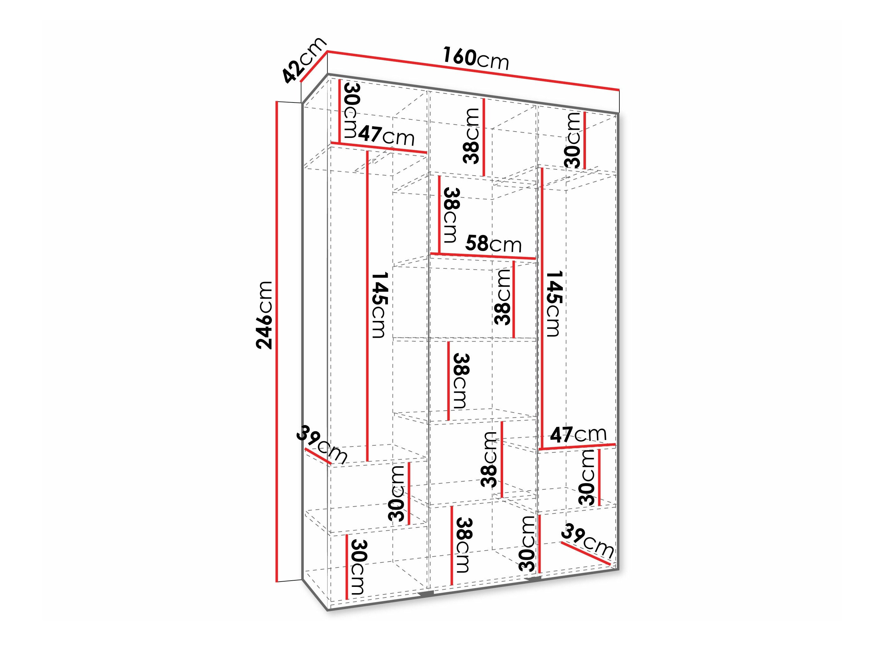 Armoire Hartford 573 (Blanc)