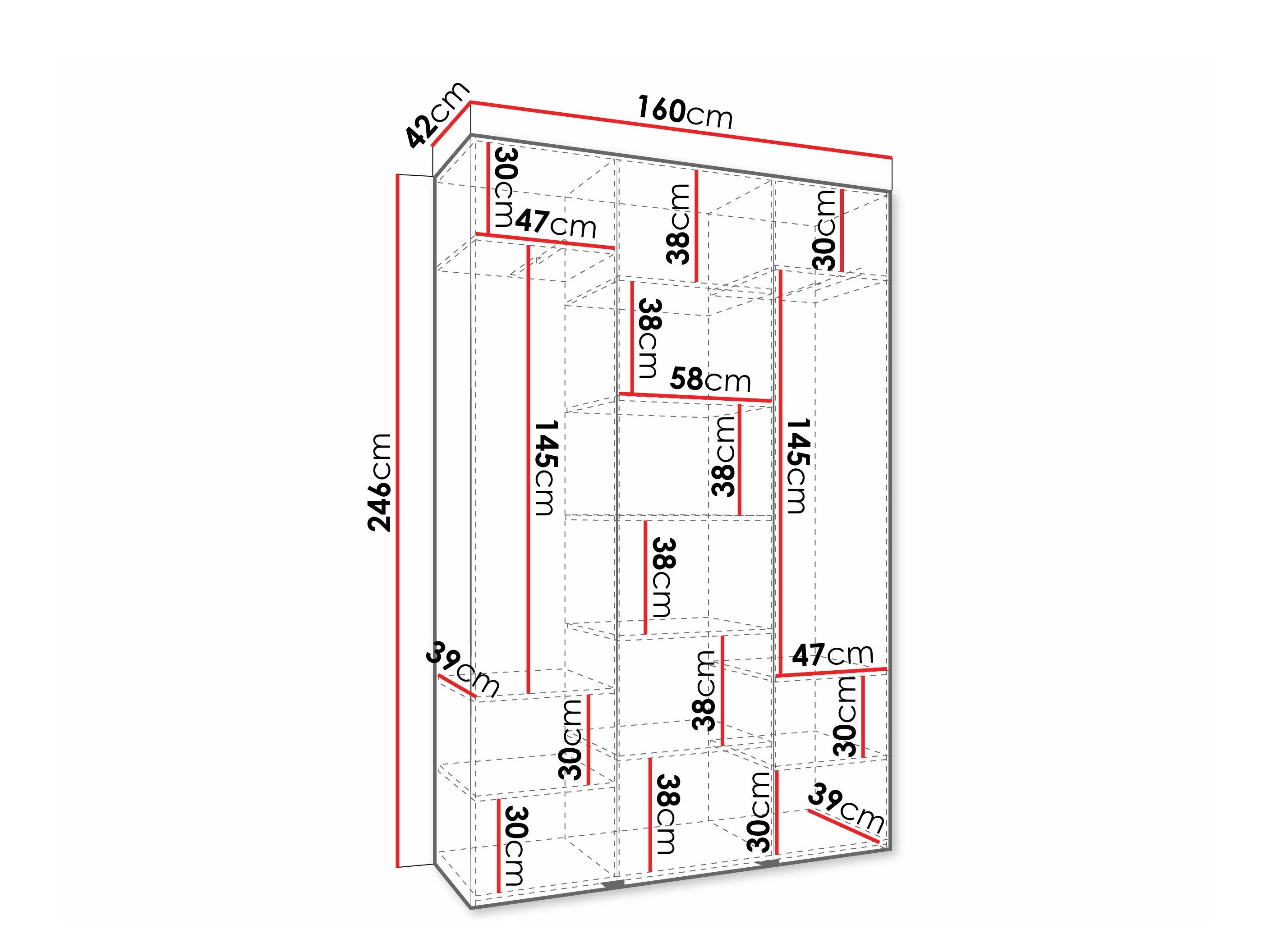 Armoire Hartford 573 (Cachemire)