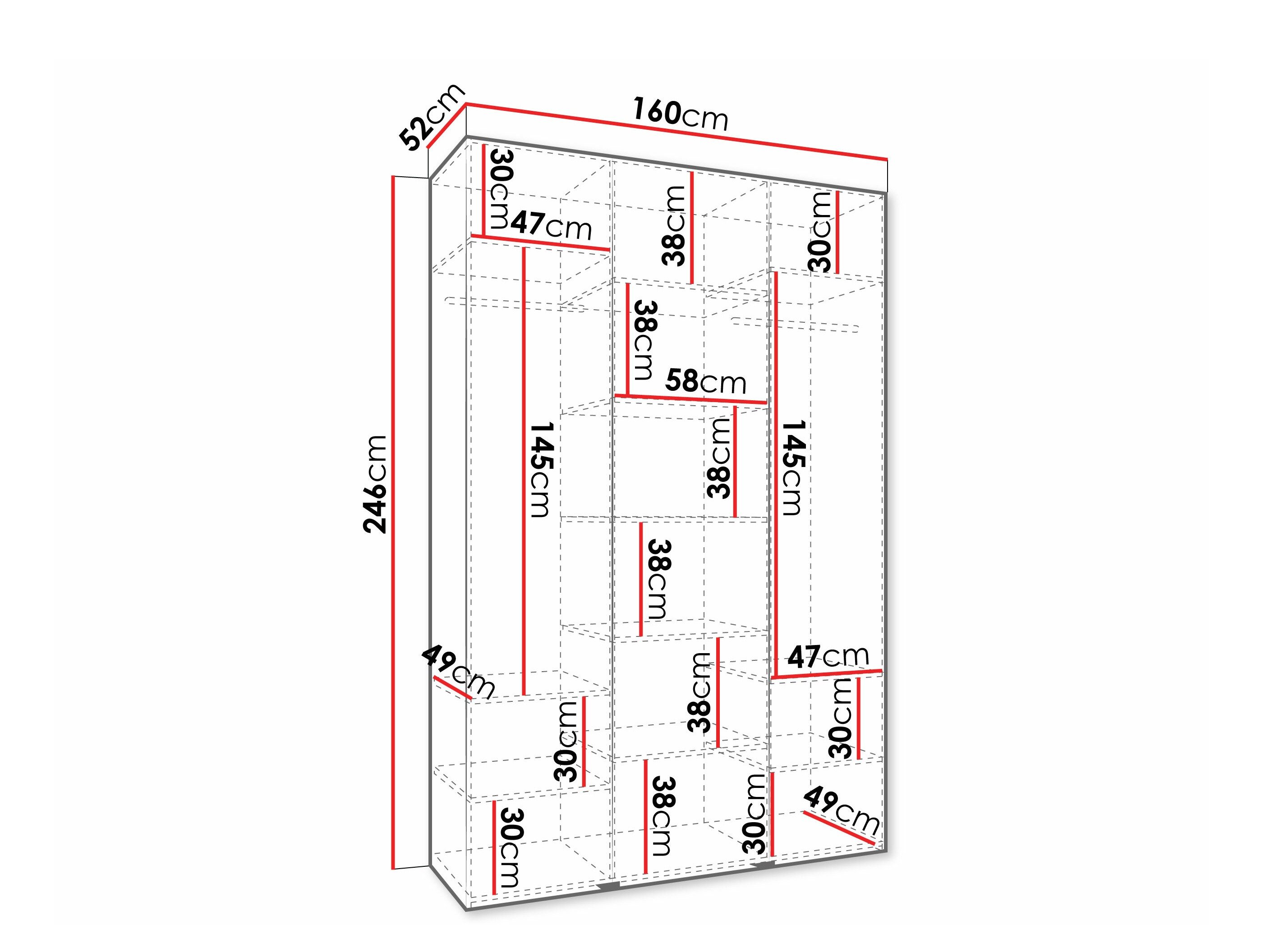 Armoire Hartford 573 (Cachemire)