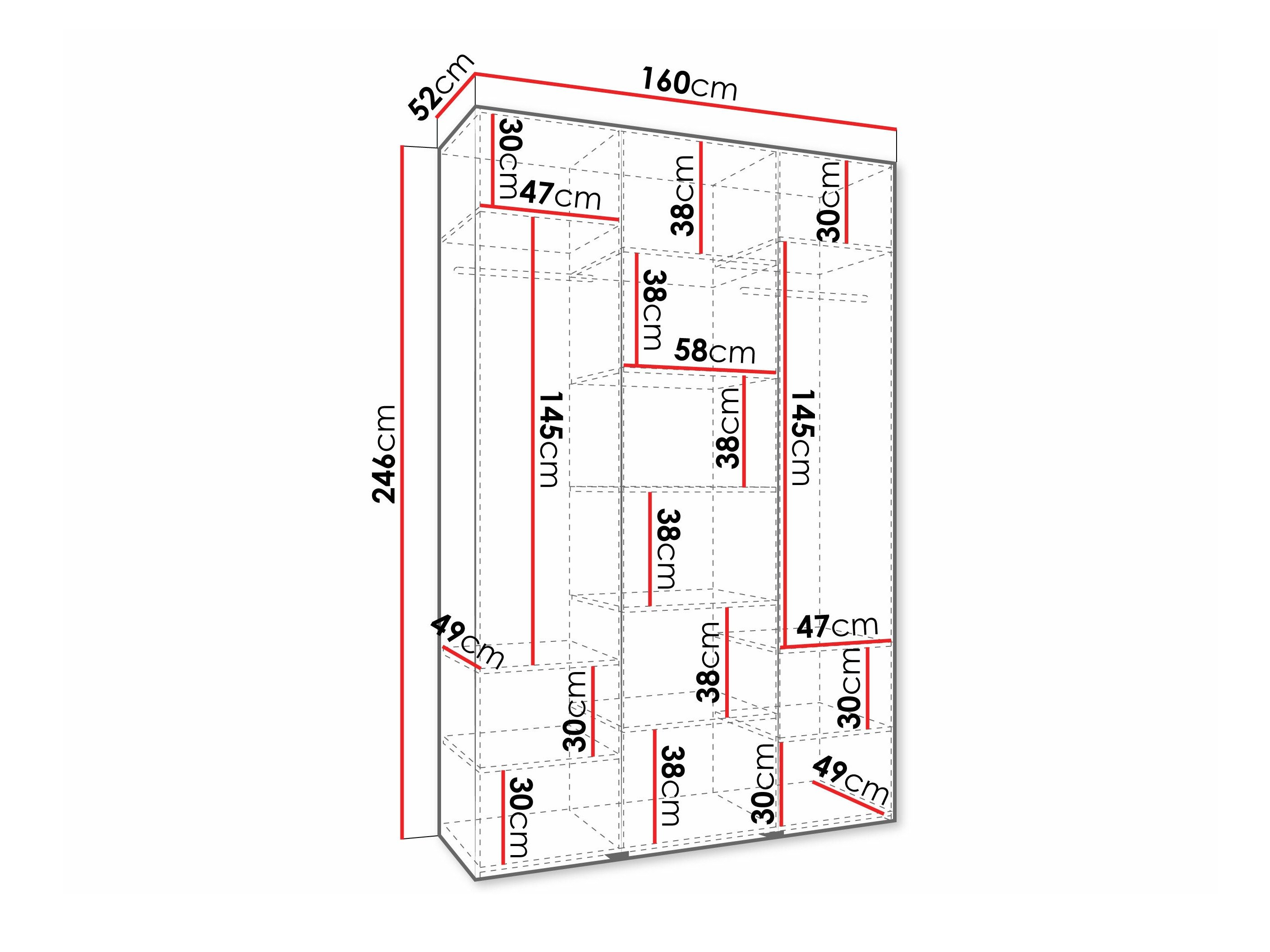 Armoire Hartford 573 (Cachemire)