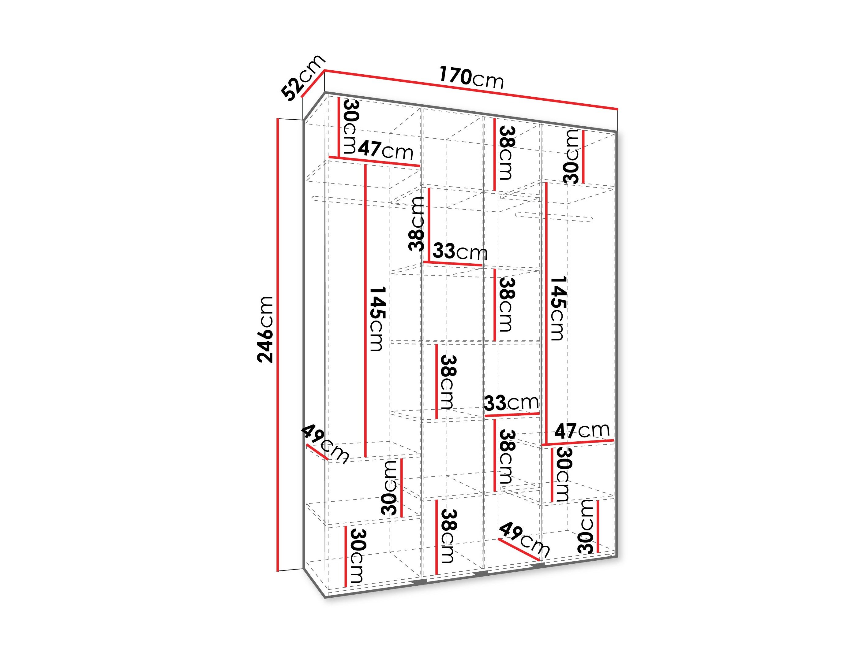 Armoire Hartford 574 (Blanc)