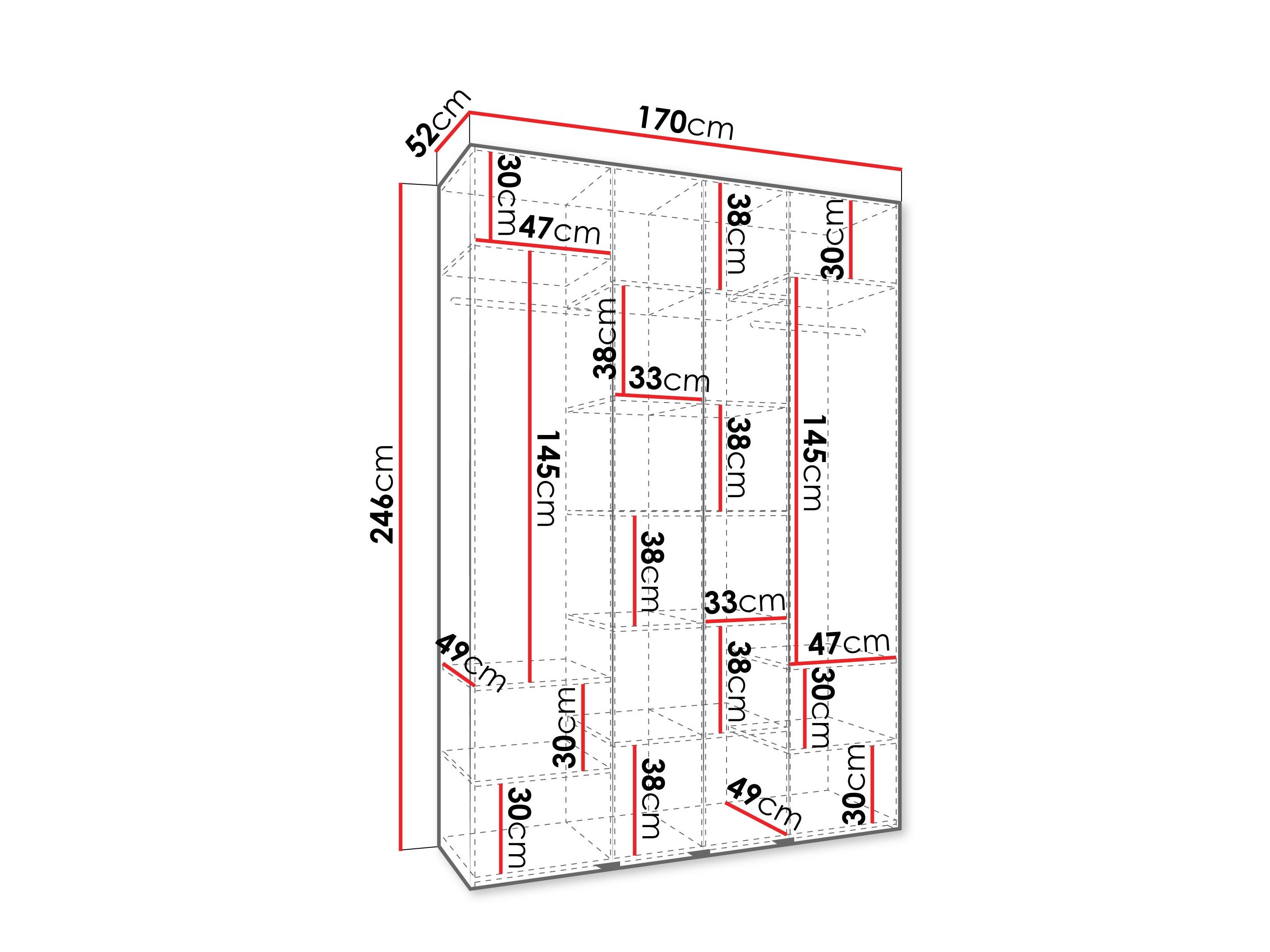 Armoire Hartford 574 (Blanc)