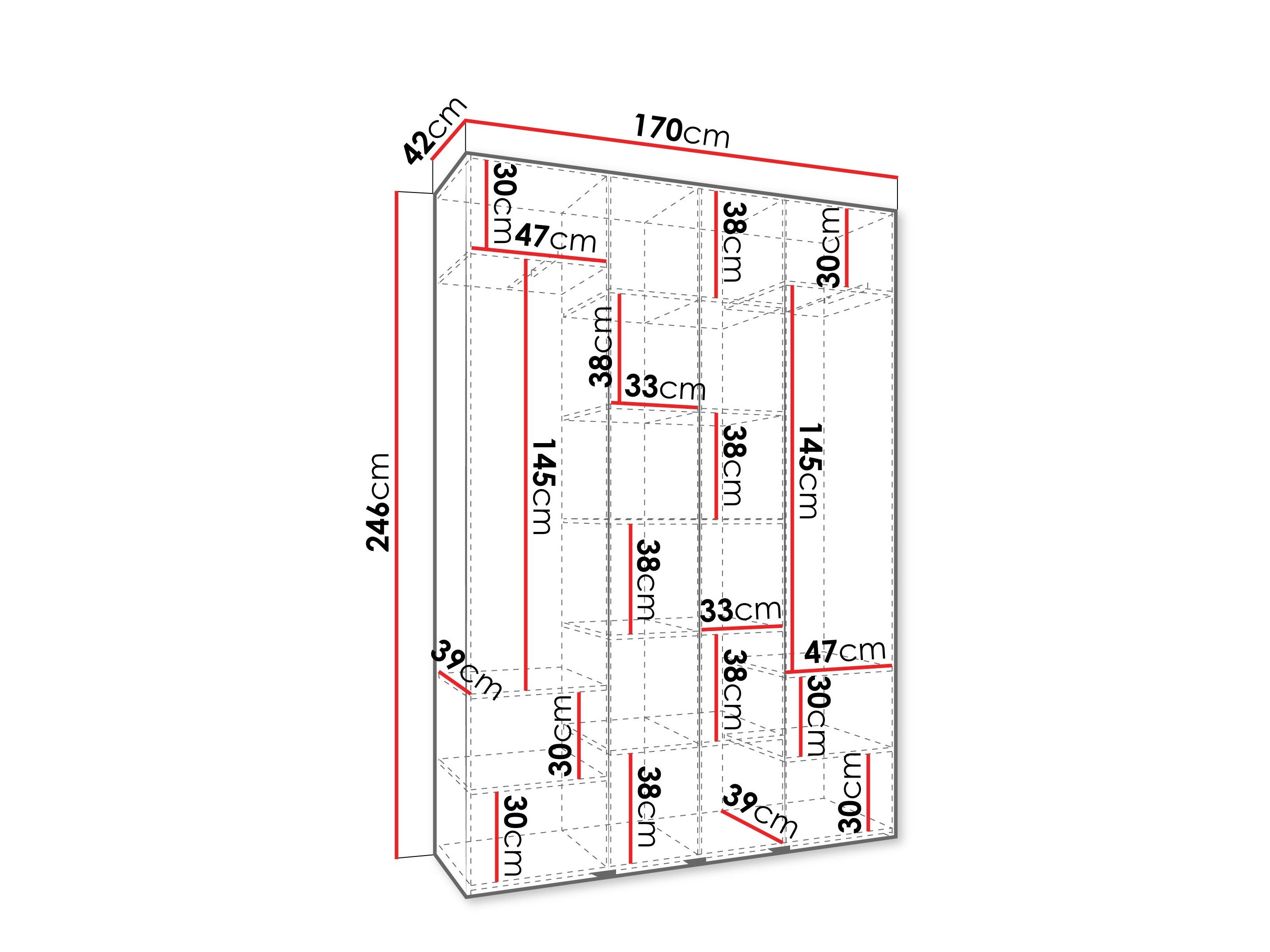 Armoire Hartford 574 (Cachemire)