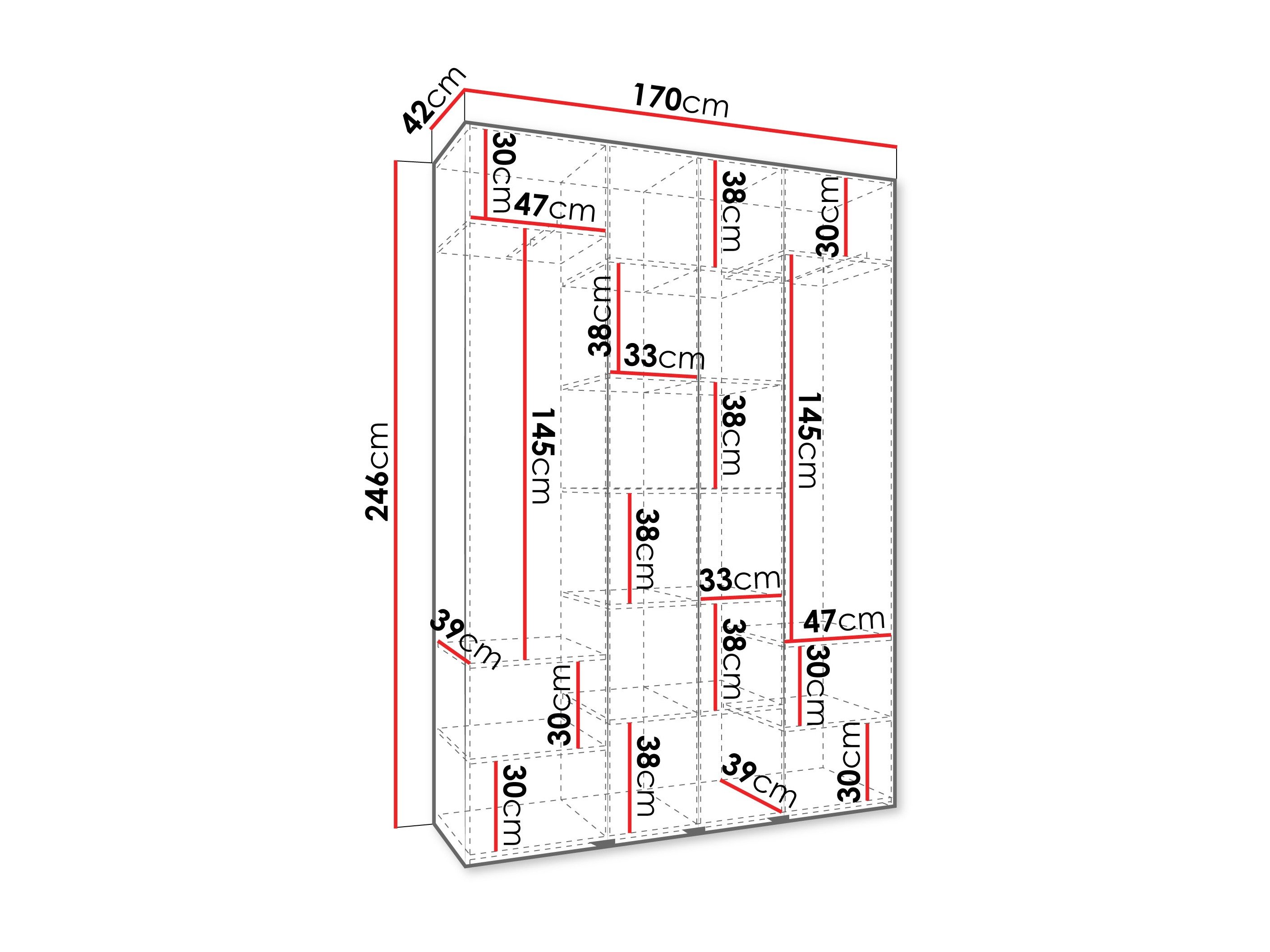 Armoire Hartford 574 (Cachemire)
