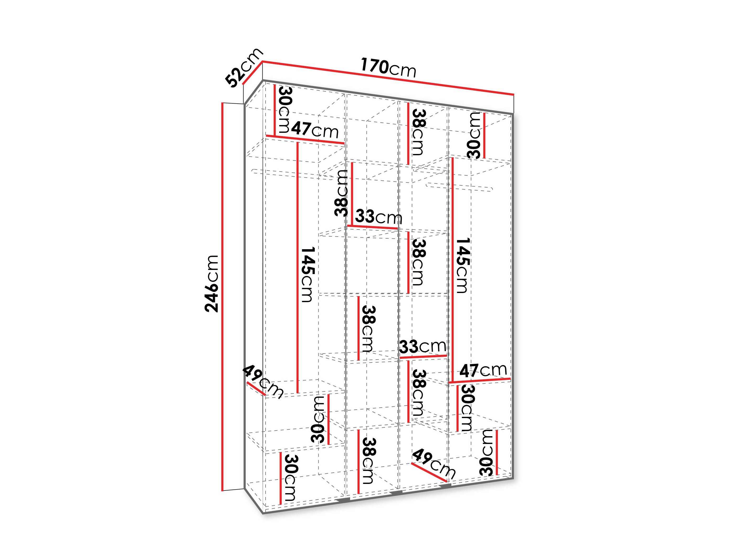 Armoire Hartford 574 (Cachemire)