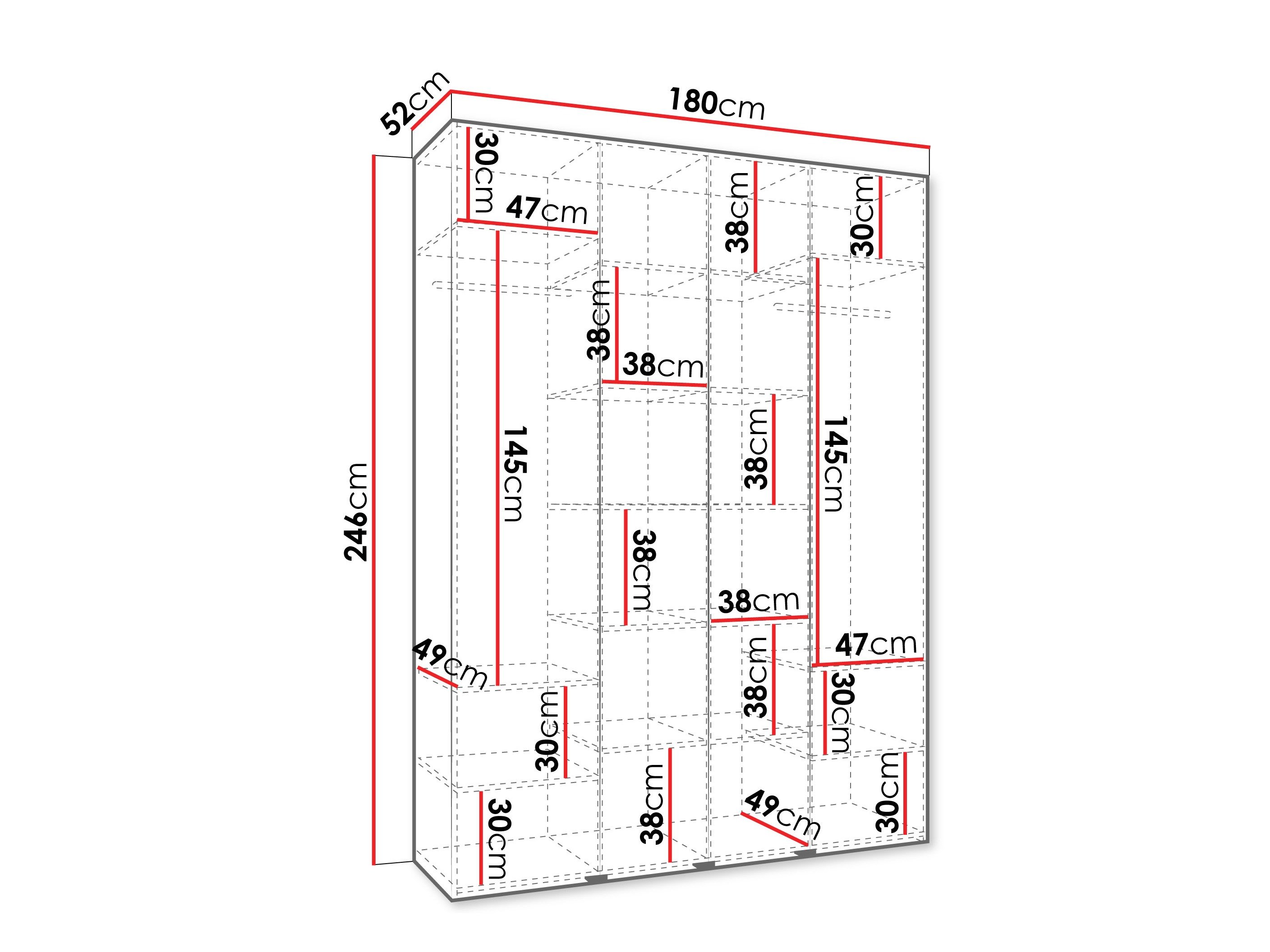 Armoire Hartford 574 (Cachemire)