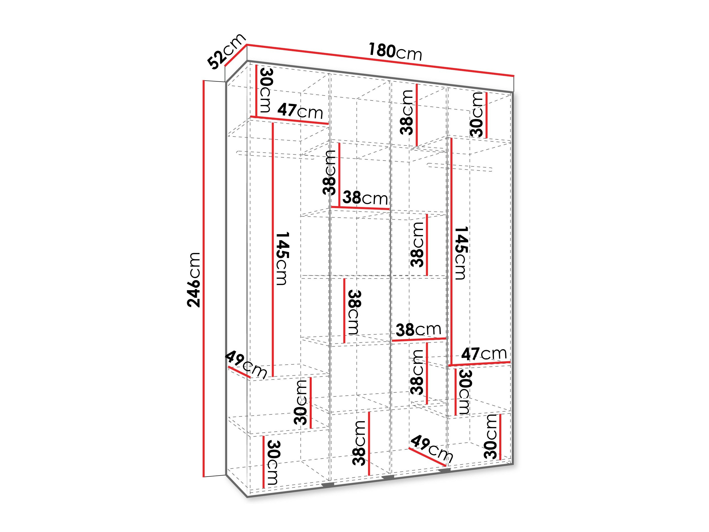 Armoire Hartford 574 (Cachemire)