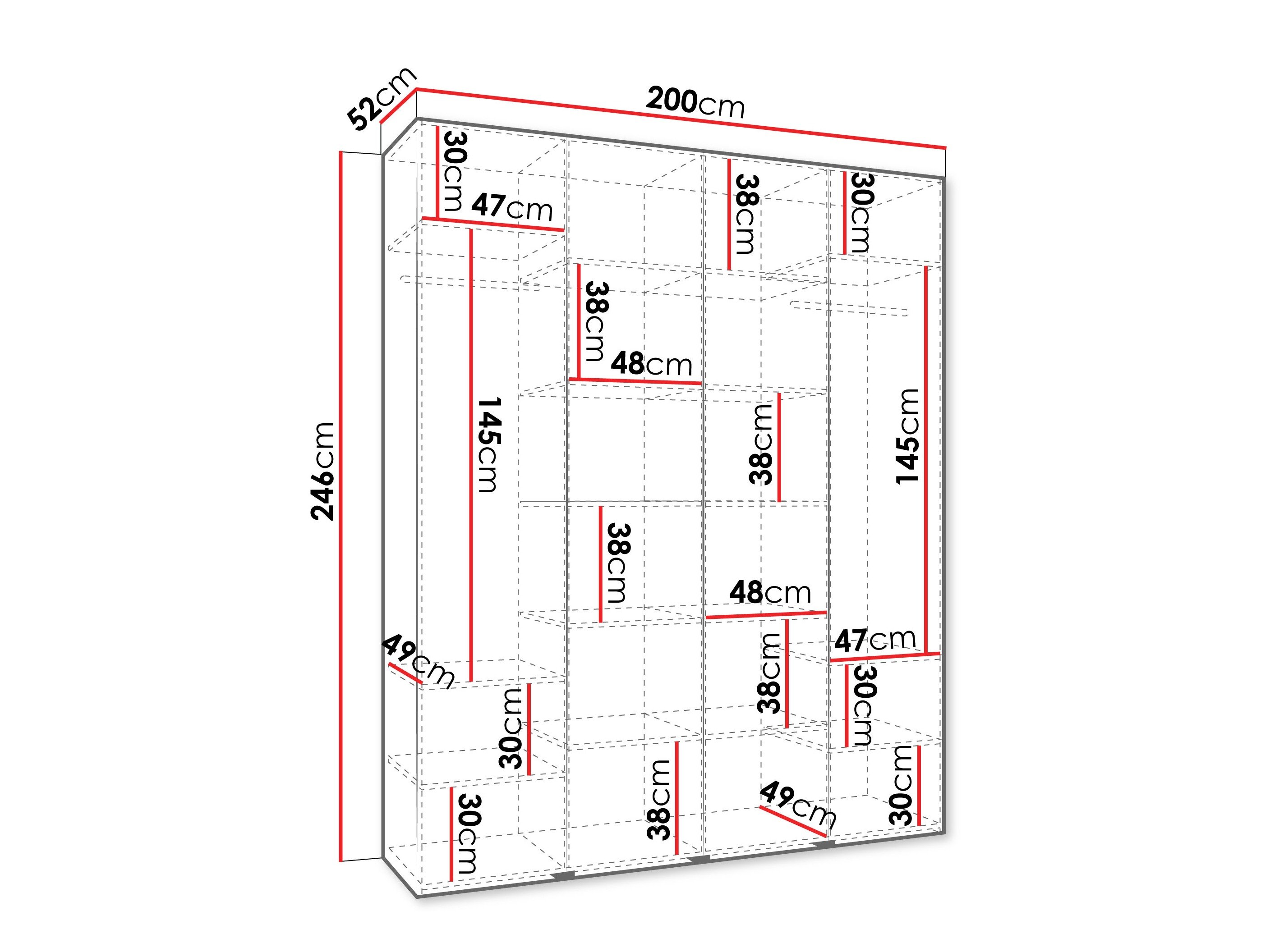 Armoire Hartford 574 (Blanc)