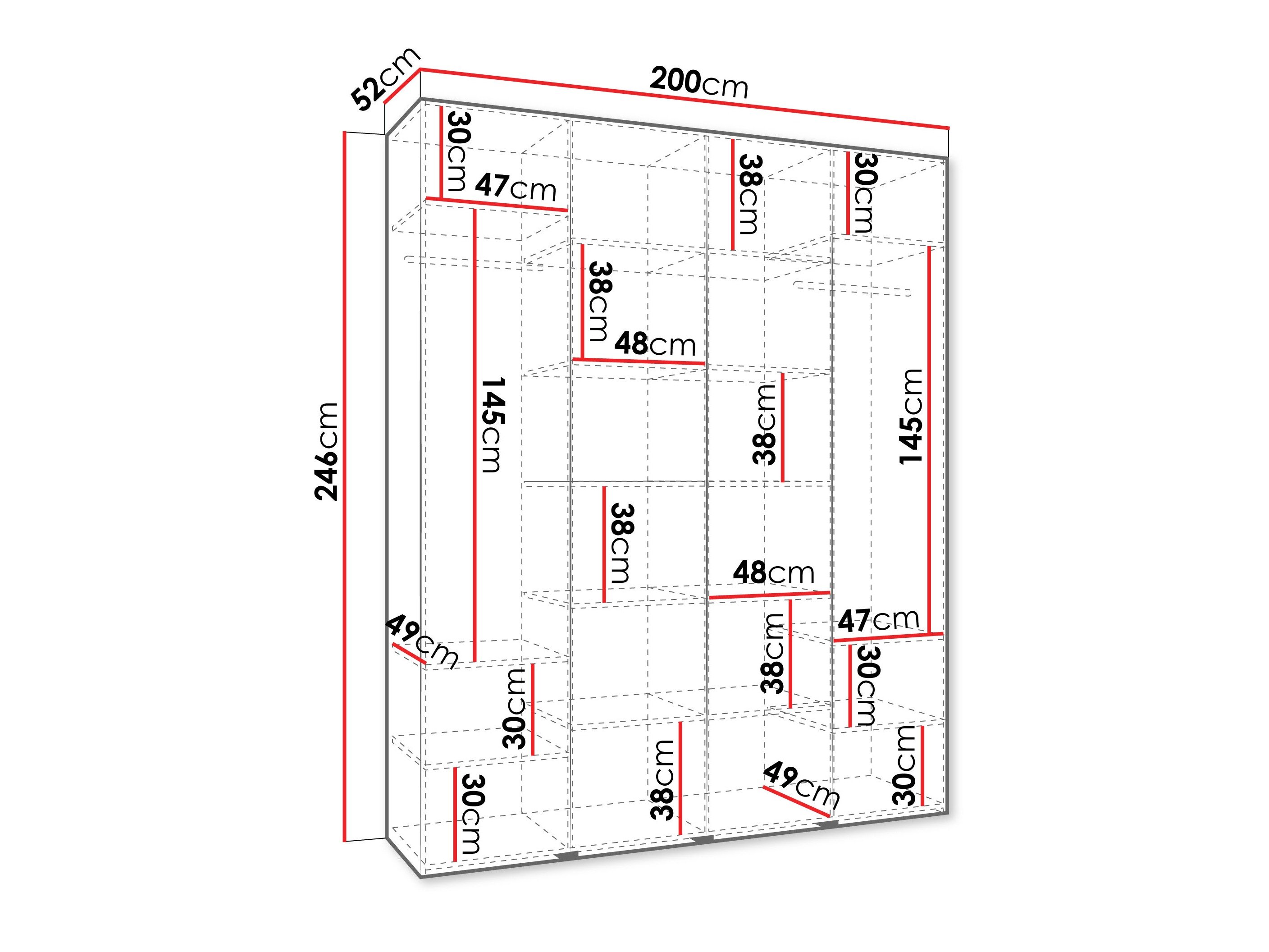 Armoire Hartford 574 (Cachemire)
