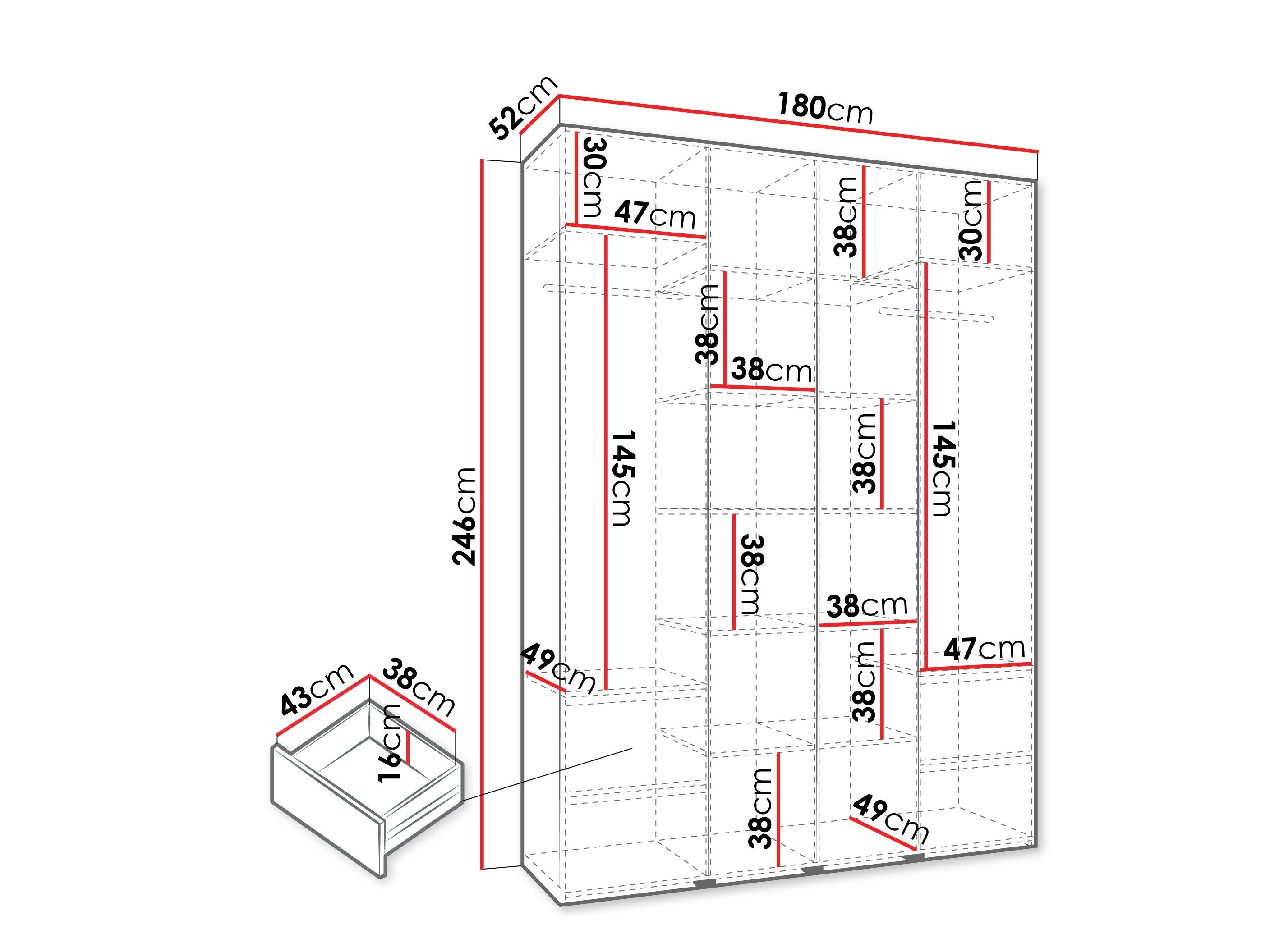 Armoire Hartford 570 (Blanc)