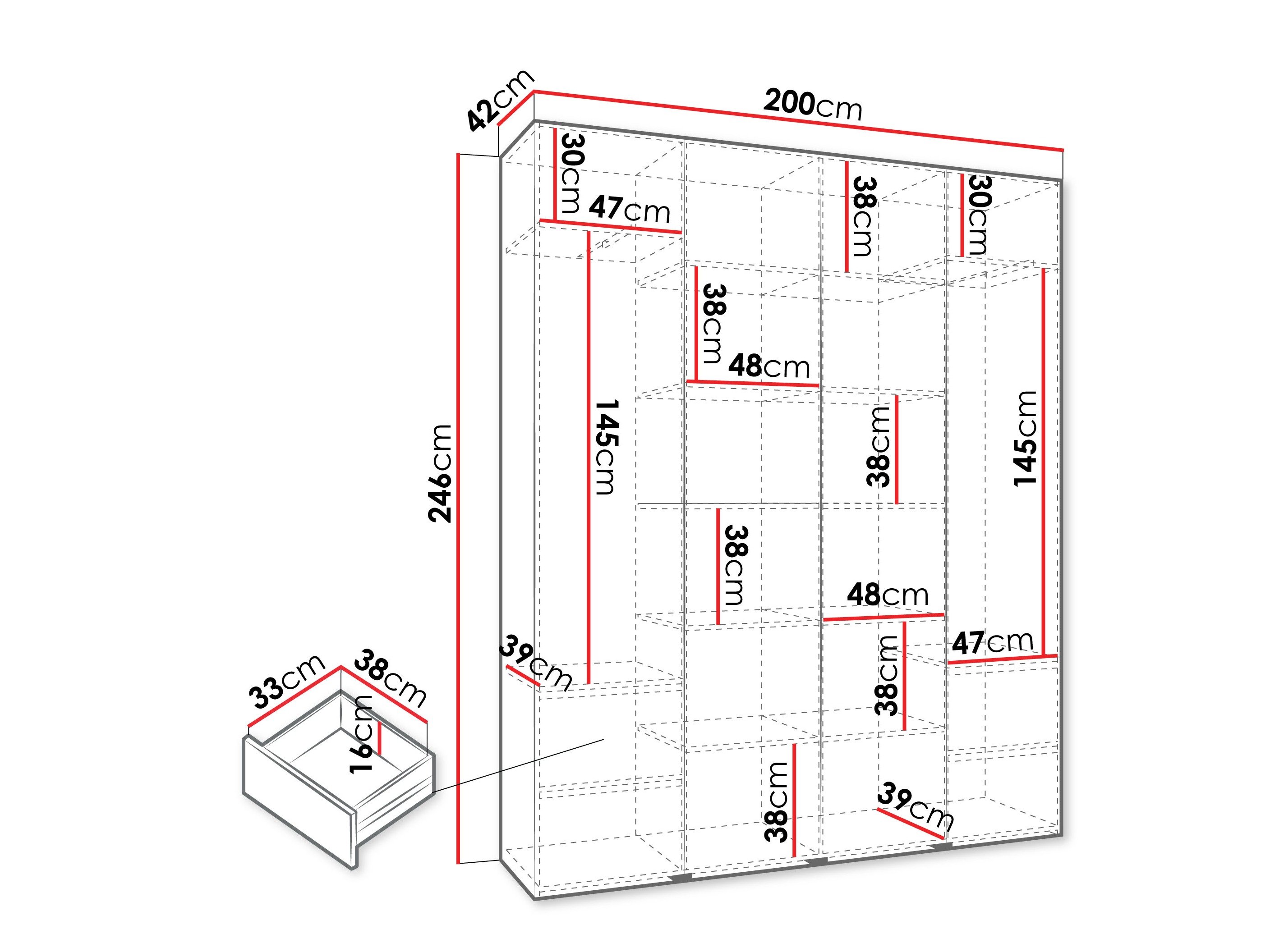 Armoire Hartford 570 (Cachemire)