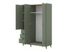 Armoire Fertalu 100 (Vert + Chêne)