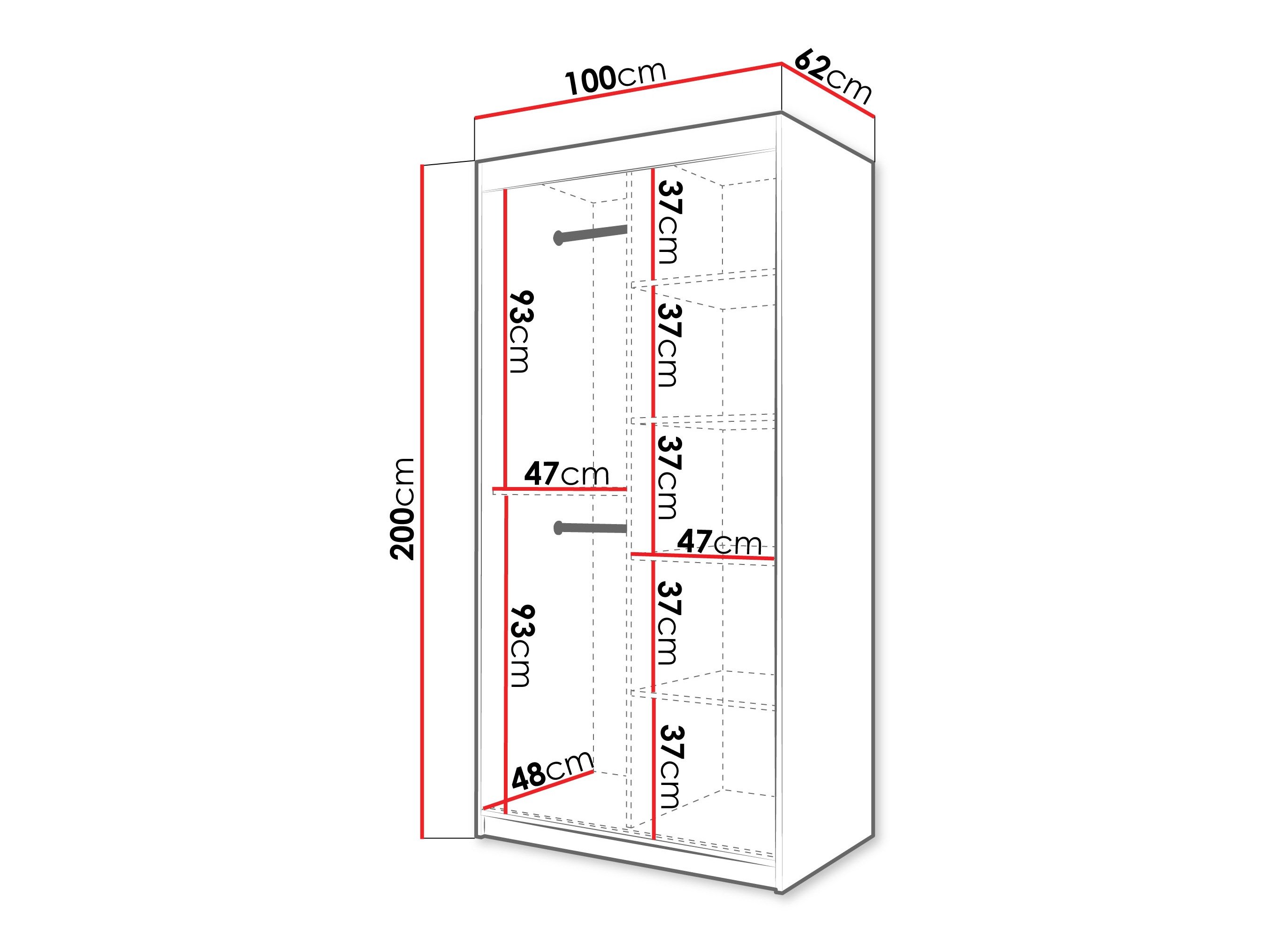 Armoire Hartford 578 (Blanc)