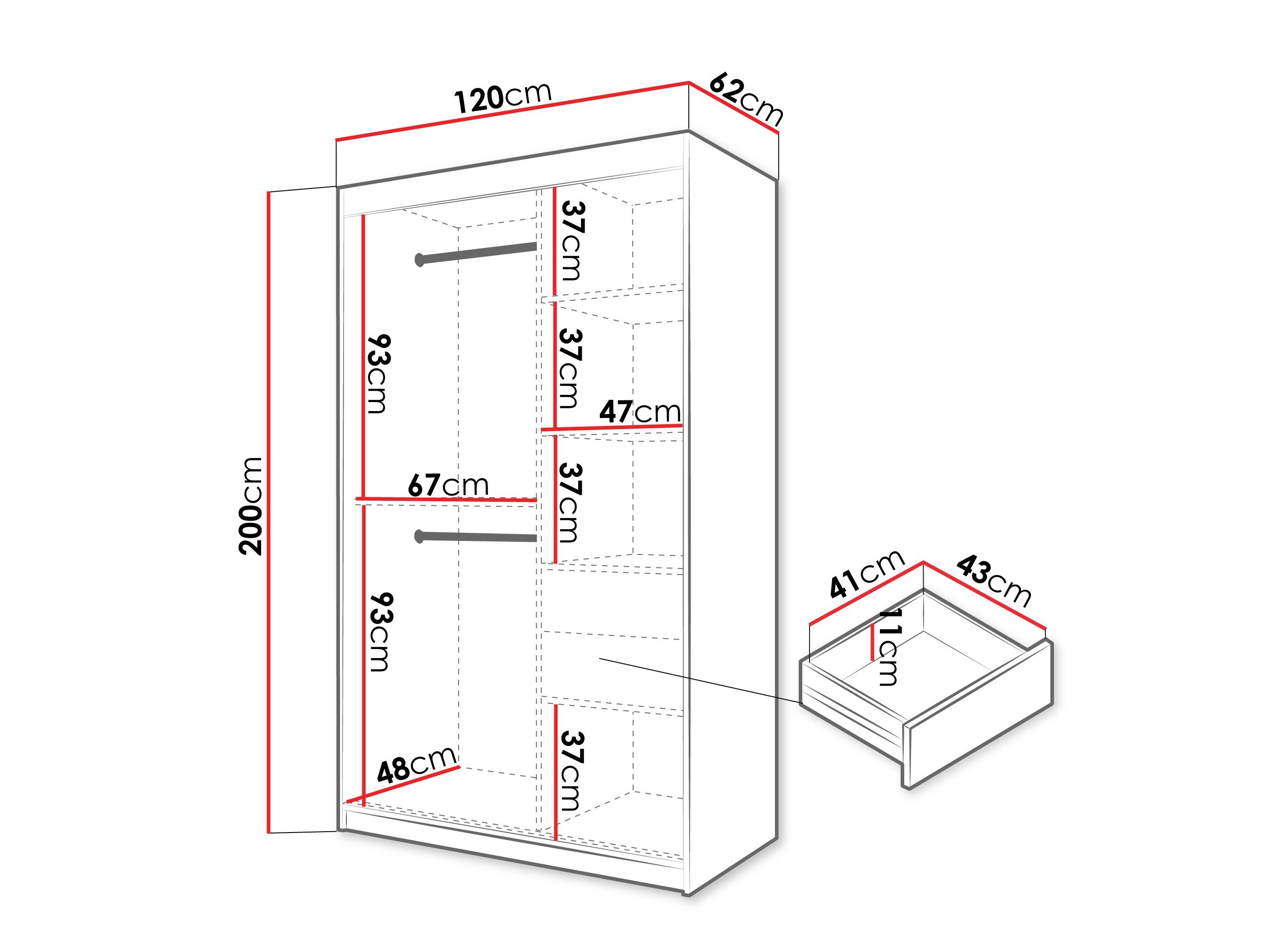 Armoire Hartford 578 (Cachemire)